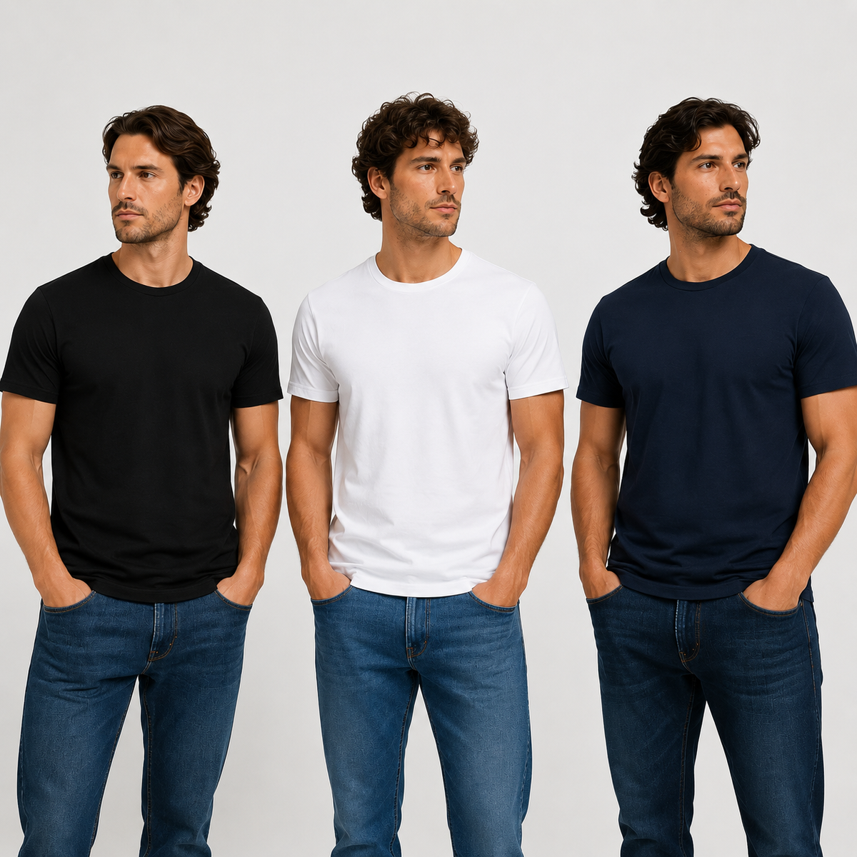3er Pack Basic T-Shirt