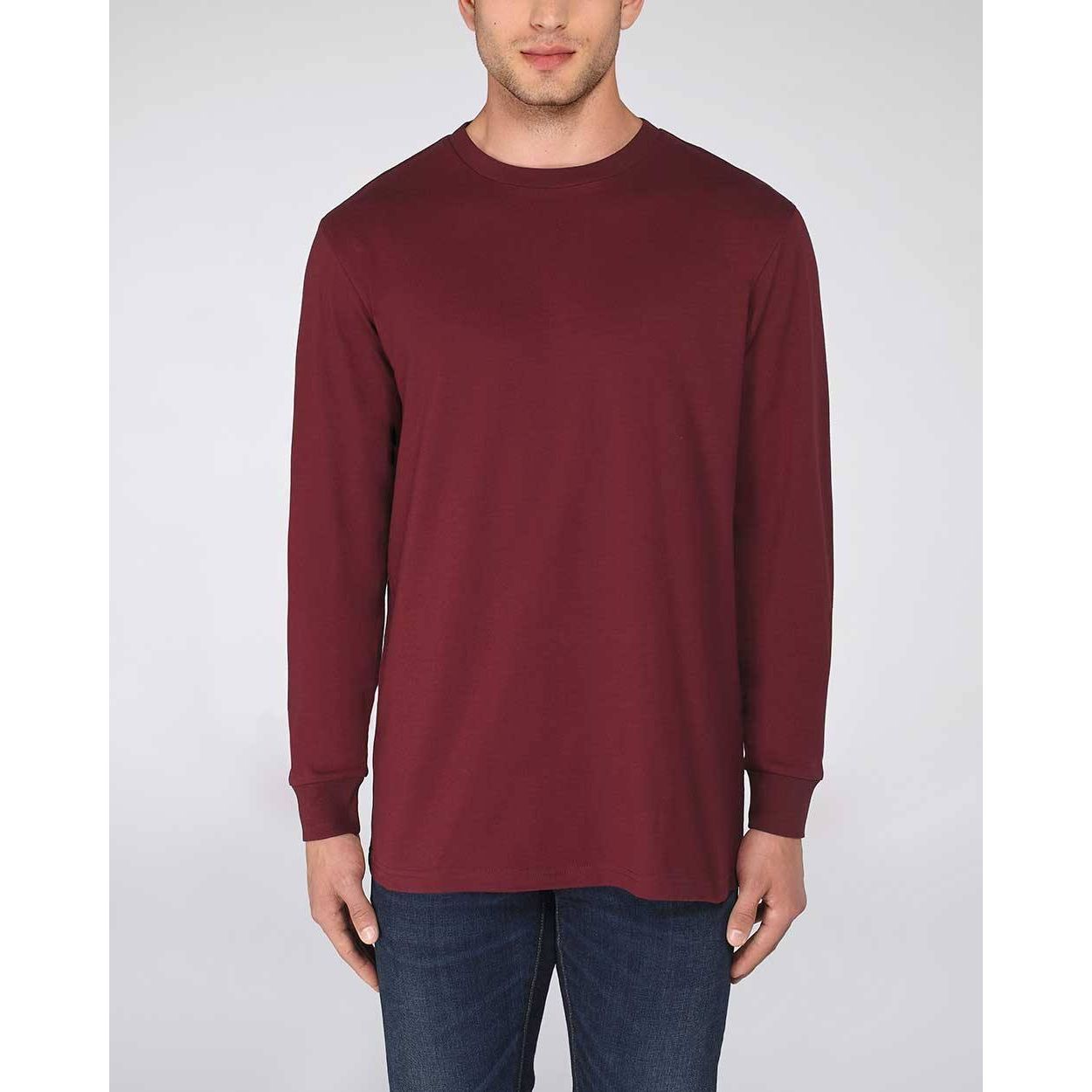 bioshirt-longsleeve_Burgundy_HLYPS-3000_Studio_Front_Main_0