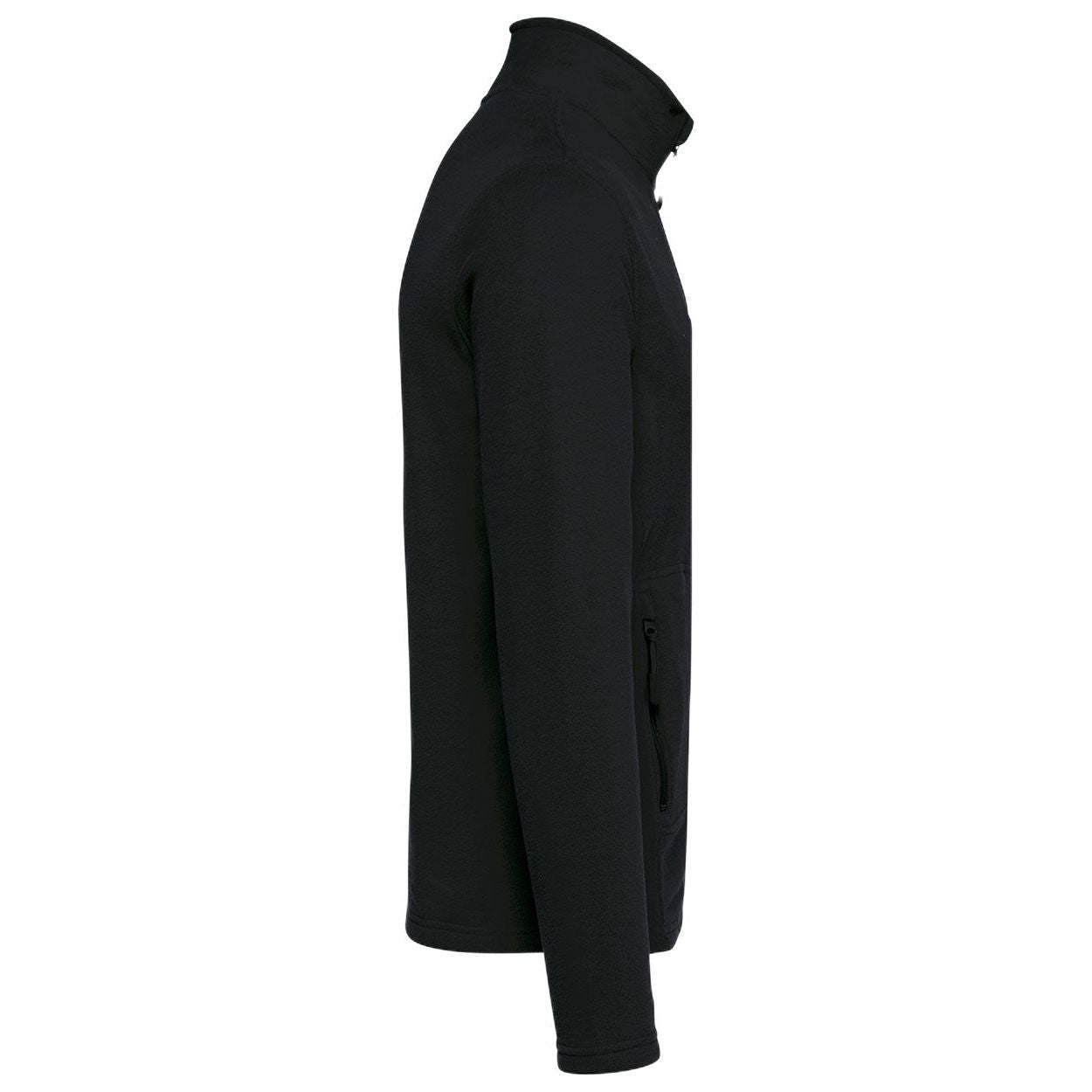BLACK-SCHWARZ-SIDE-Unisex-Fleecejacke-Bodywarmer-Jacke-Winterjacke-Herbstjacke-UEbergangsjacke-Fleece-Recyceltes-Polyester-Nachhaltig-Recycelt-XS-bis-5XL