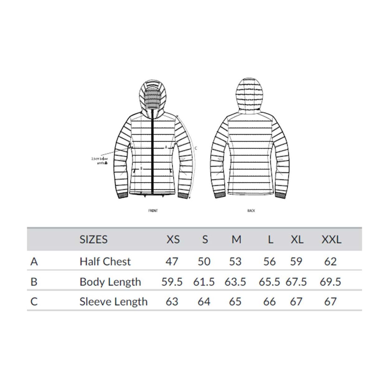 Damen-Jacke-wool-like_sizeguide