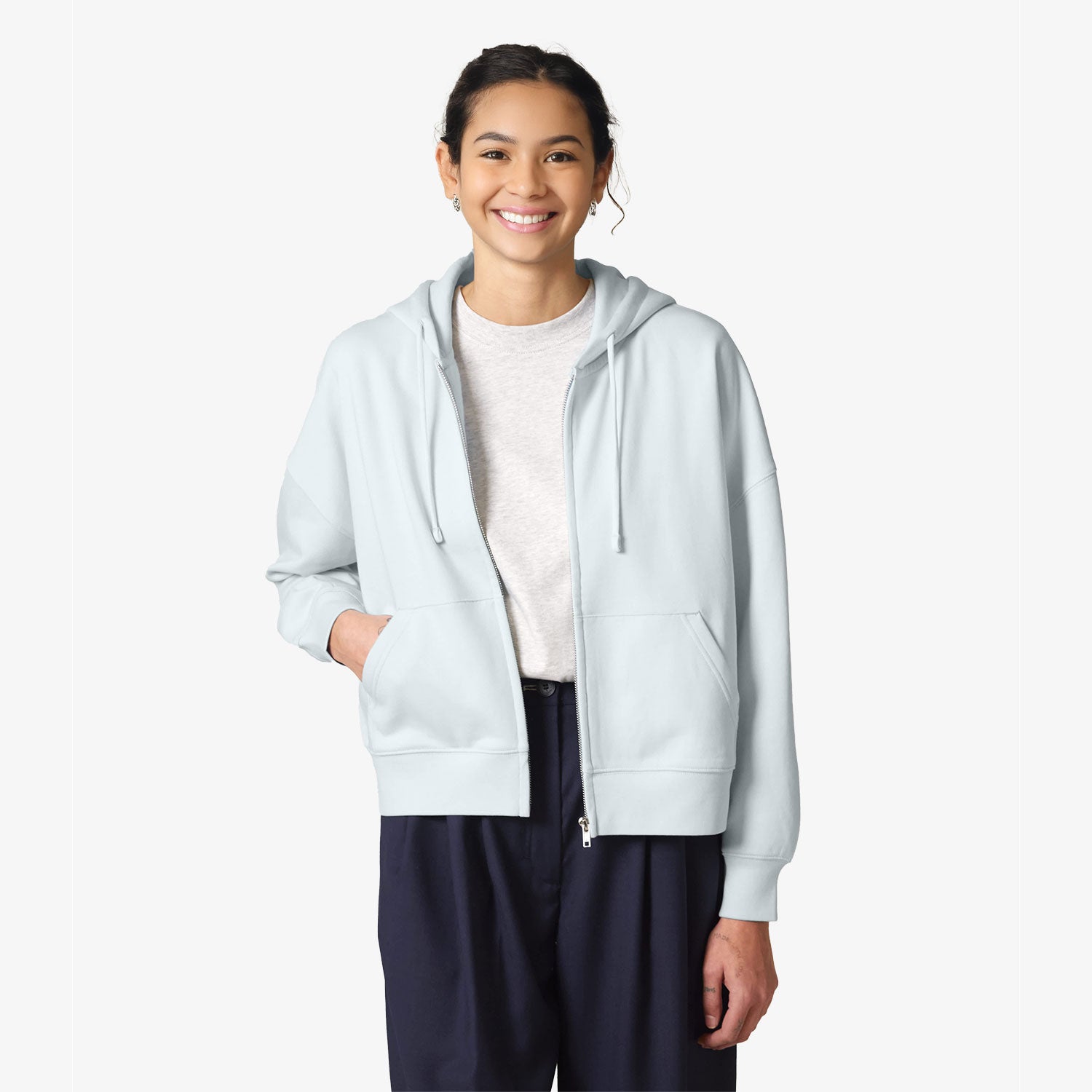 Damen Sweatjacke – weich, modern & aus 100% Bio-Baumwolle