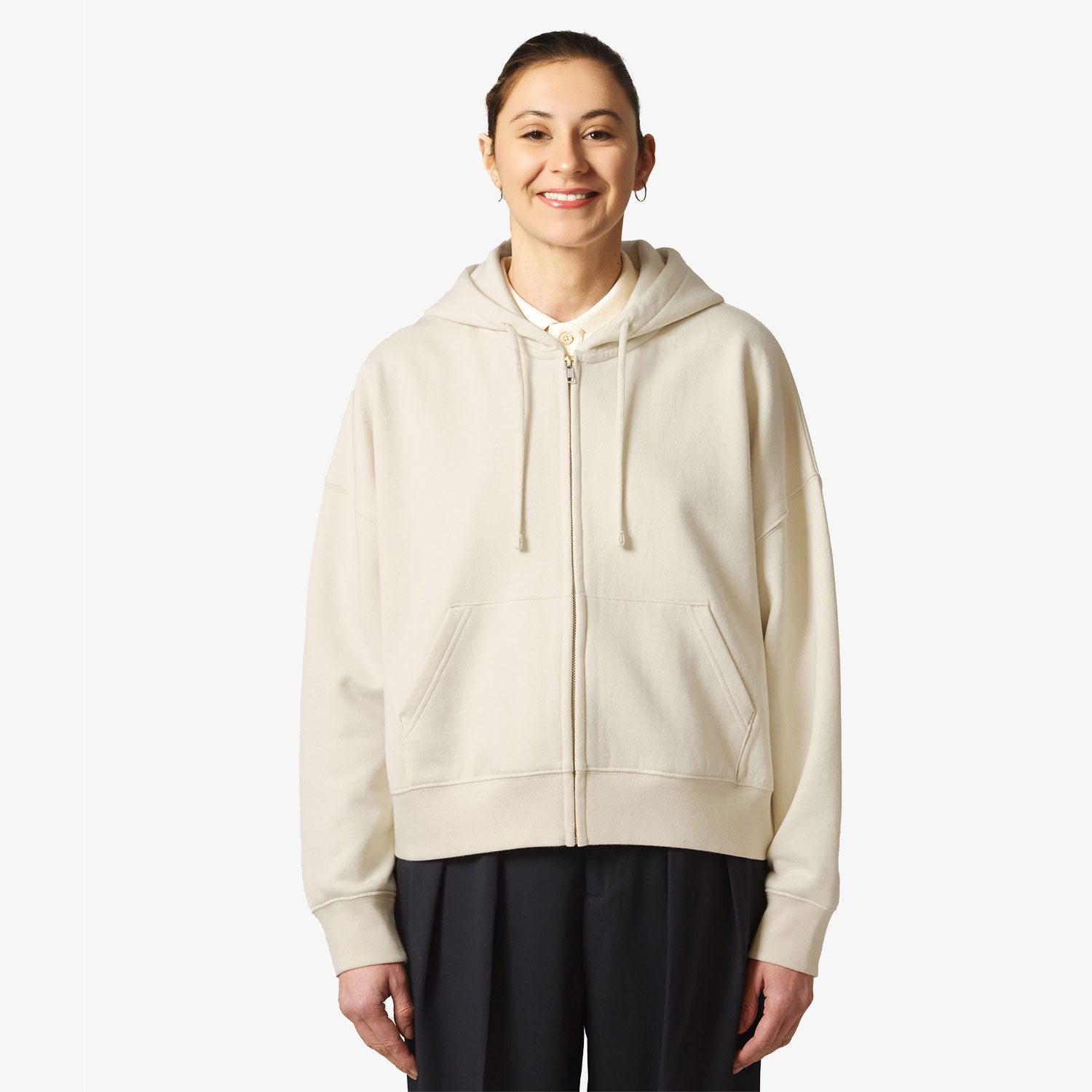 Damen Sweatjacke – weich, modern & aus 100% Bio-Baumwolle