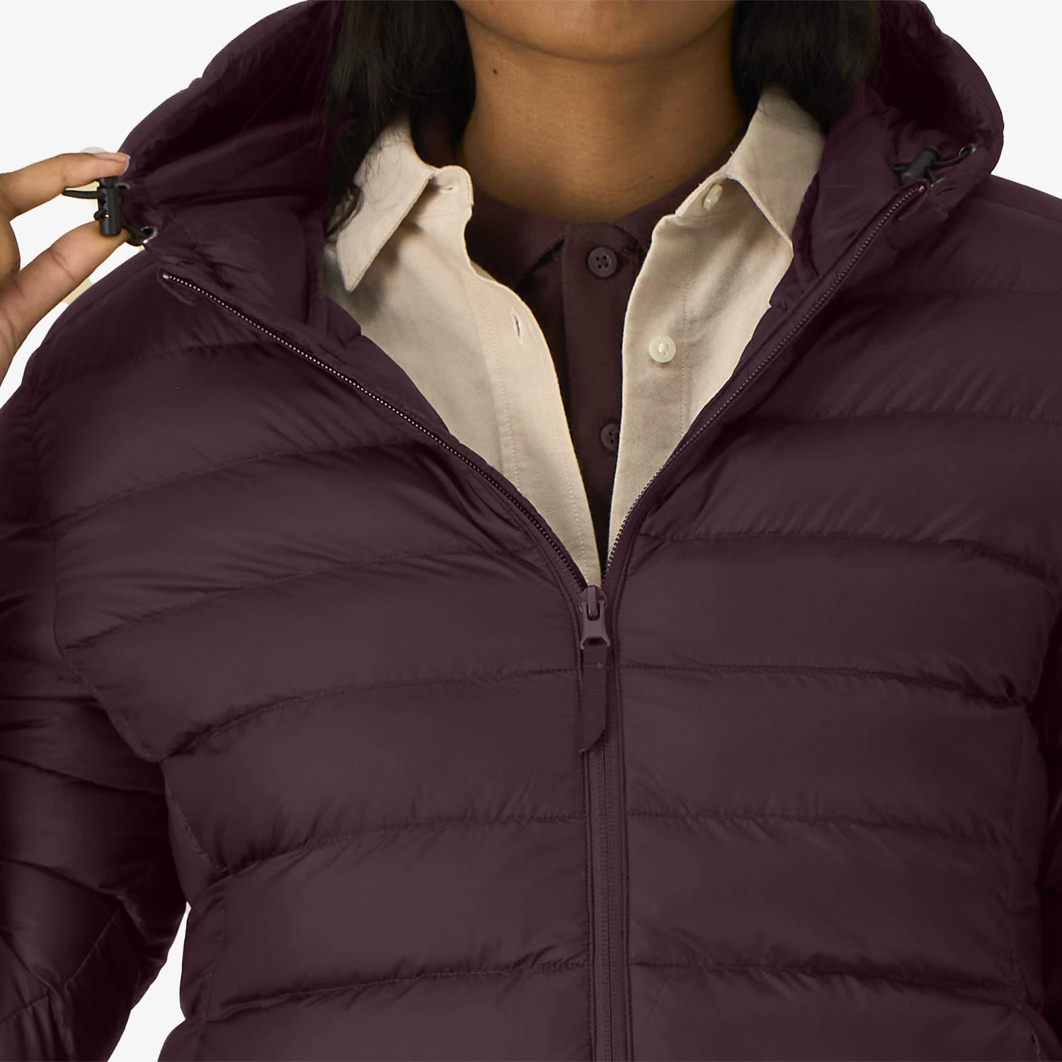 Wattierte Damen-Jacke mit Kaptze– leicht, stylisch & nachhaltig