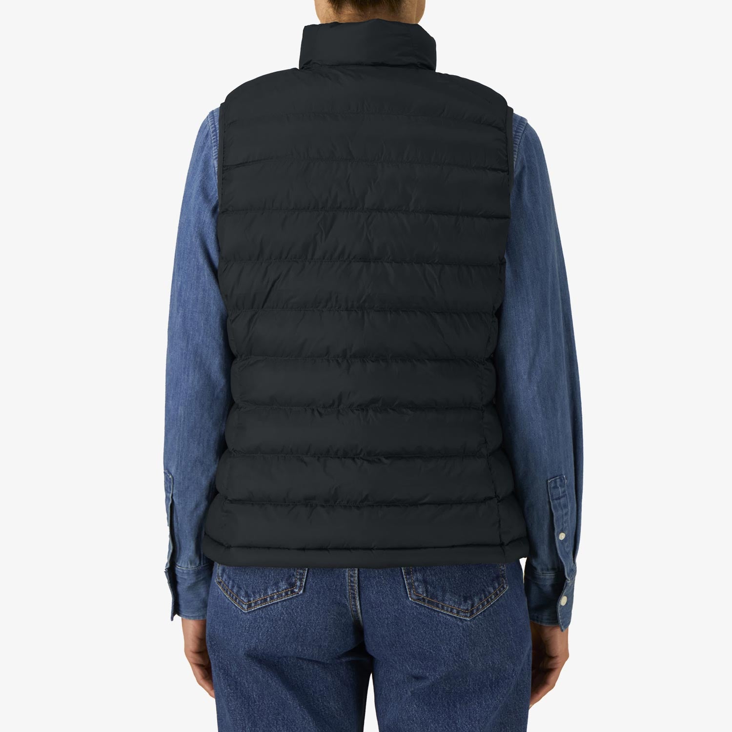 Fitted Damen Weste aus Recycling-Nylon