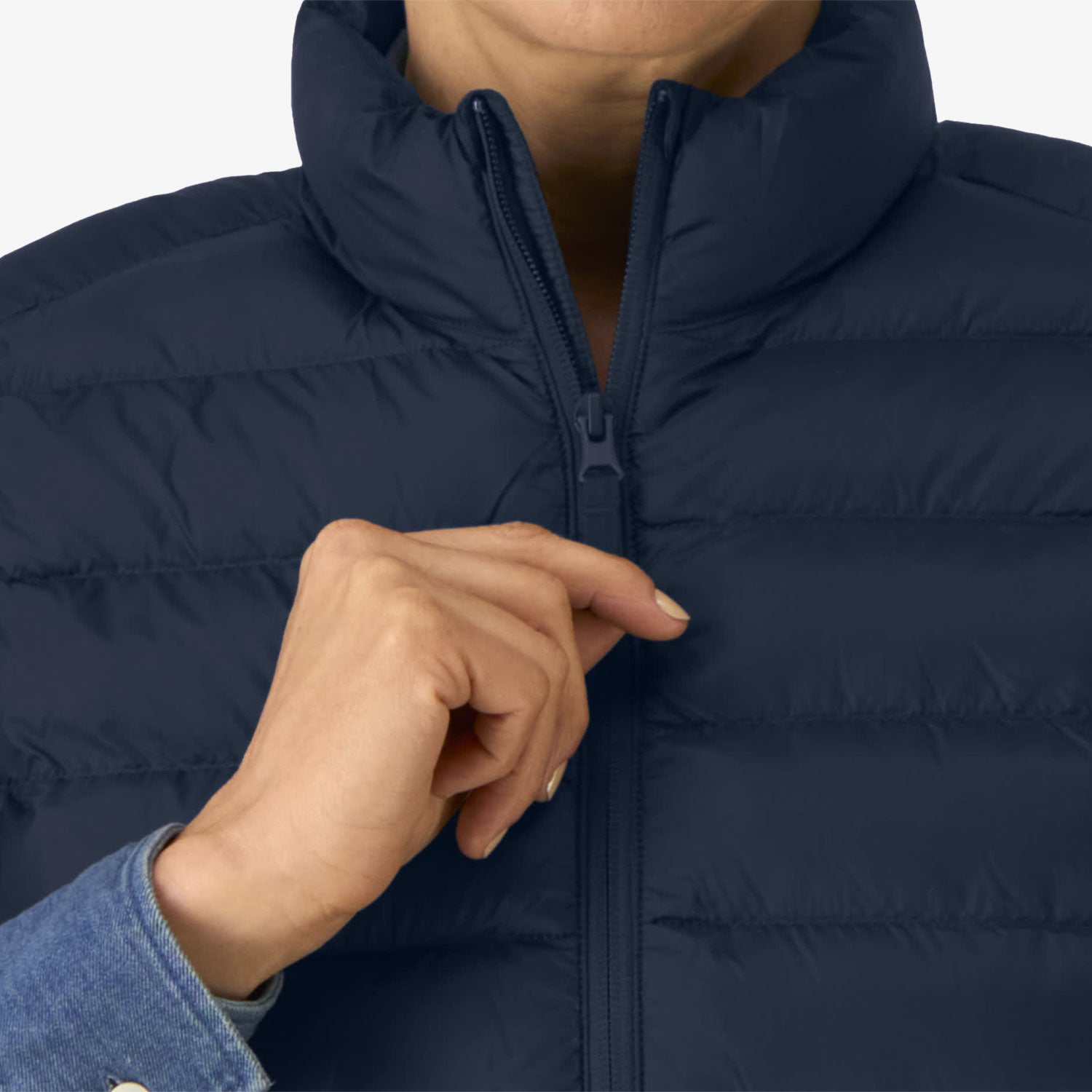 Fitted Damen Weste aus Recycling-Nylon