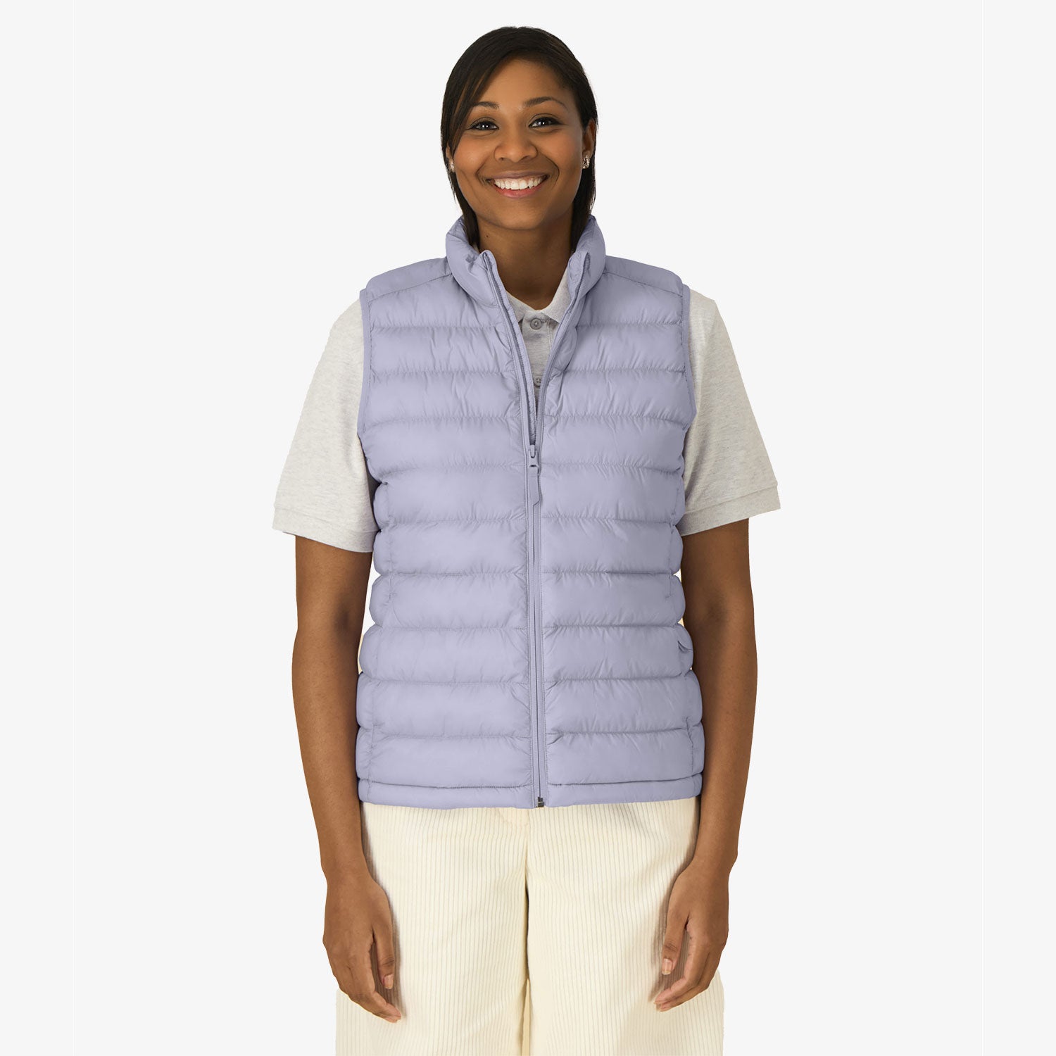 Fitted Damen Weste aus Recycling-Nylon