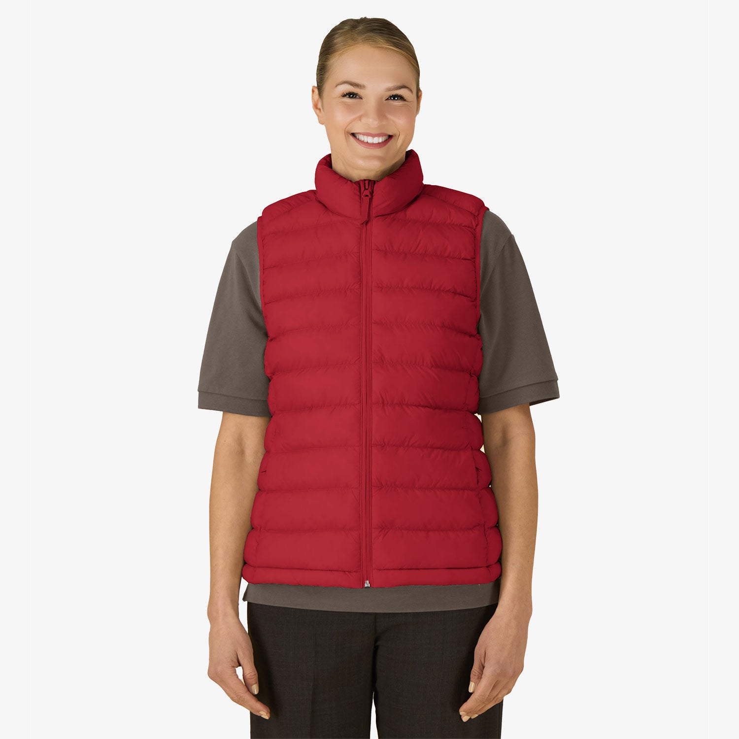 Fitted Damen Weste aus Recycling-Nylon