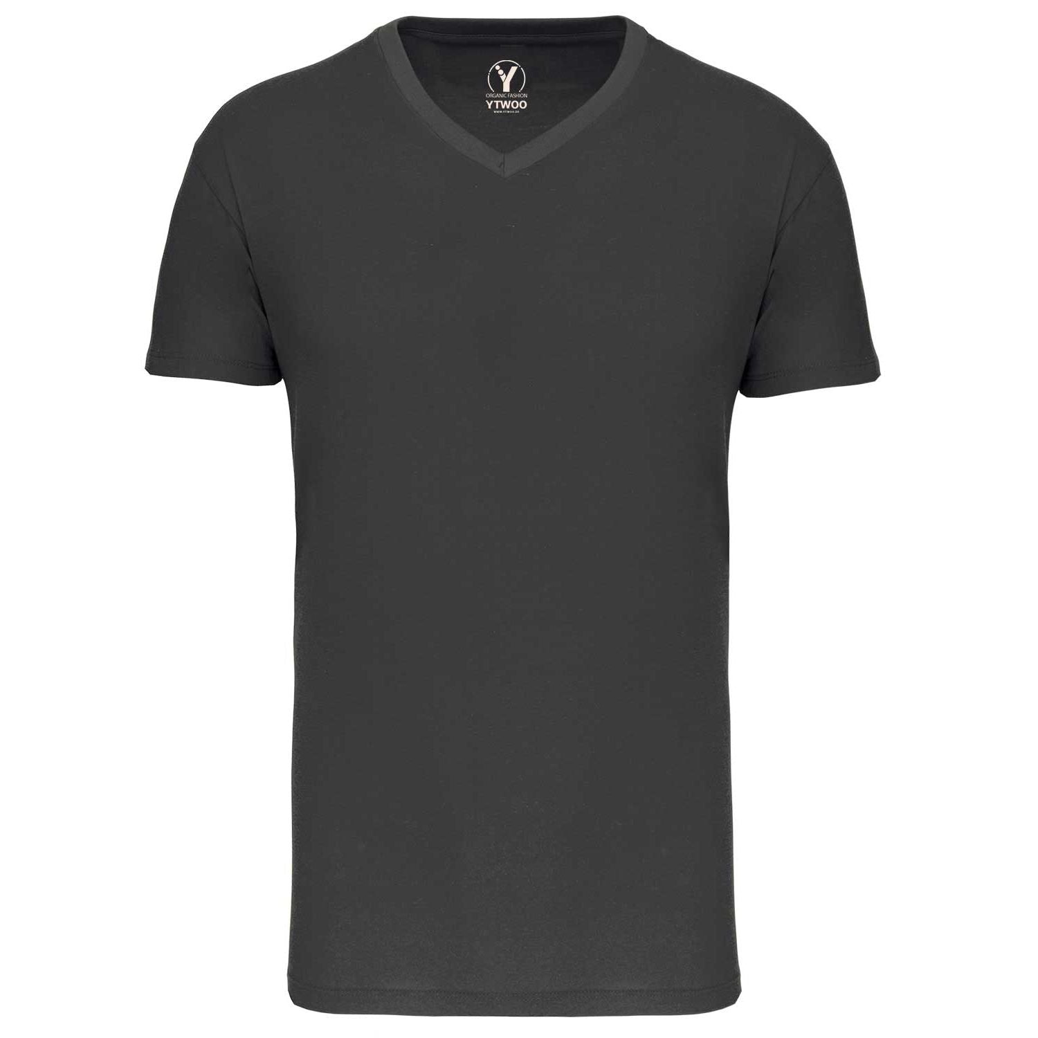 Basic Herren T-Shirt mit V-Ausschnitt aus Bio-Baumwolle
