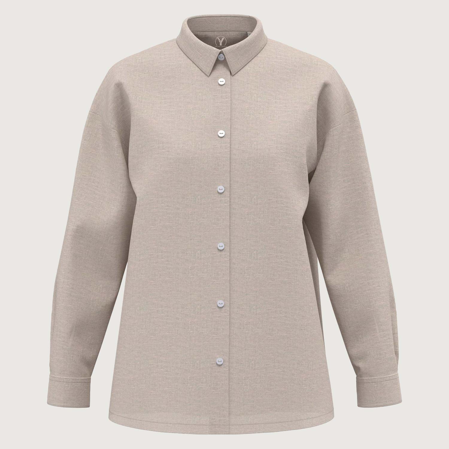 Oversized Leinenhemd für Damen