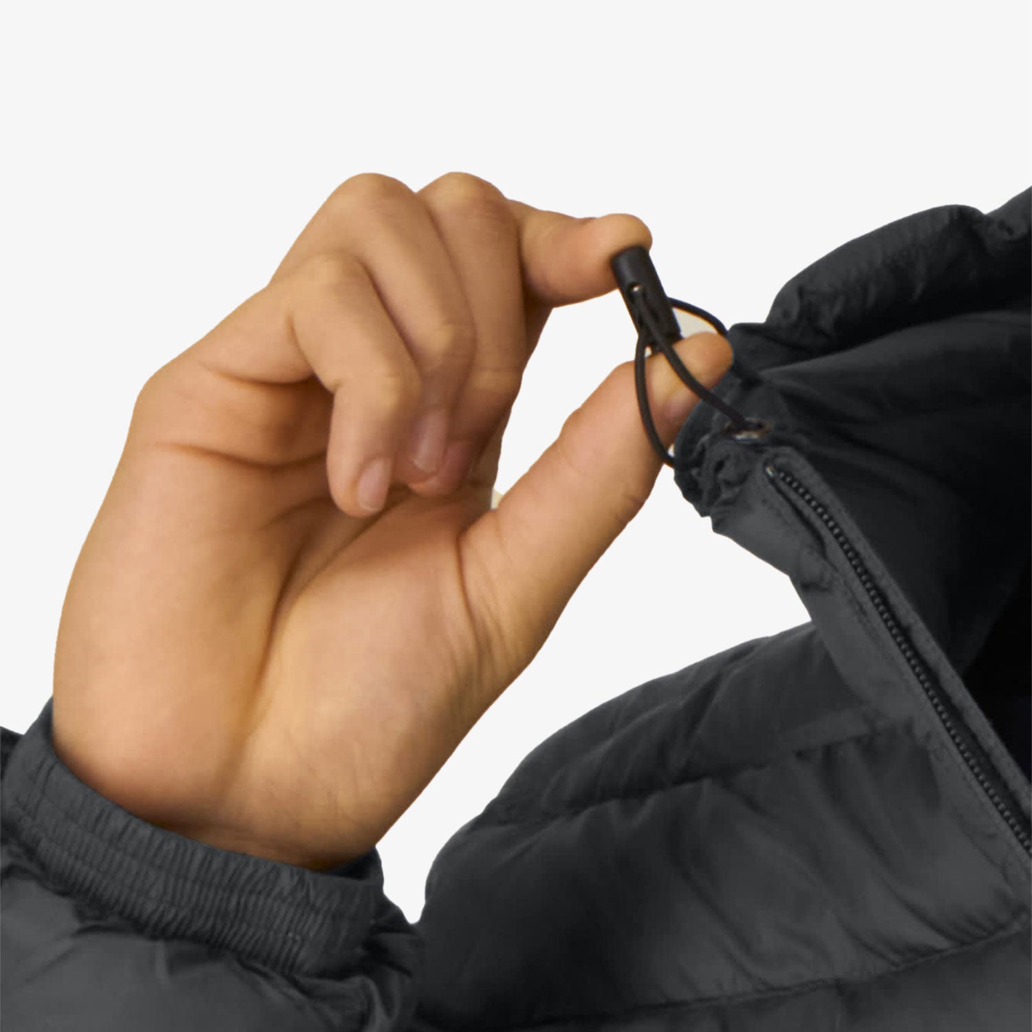 Leichte Herrenjacke mit Kapuze