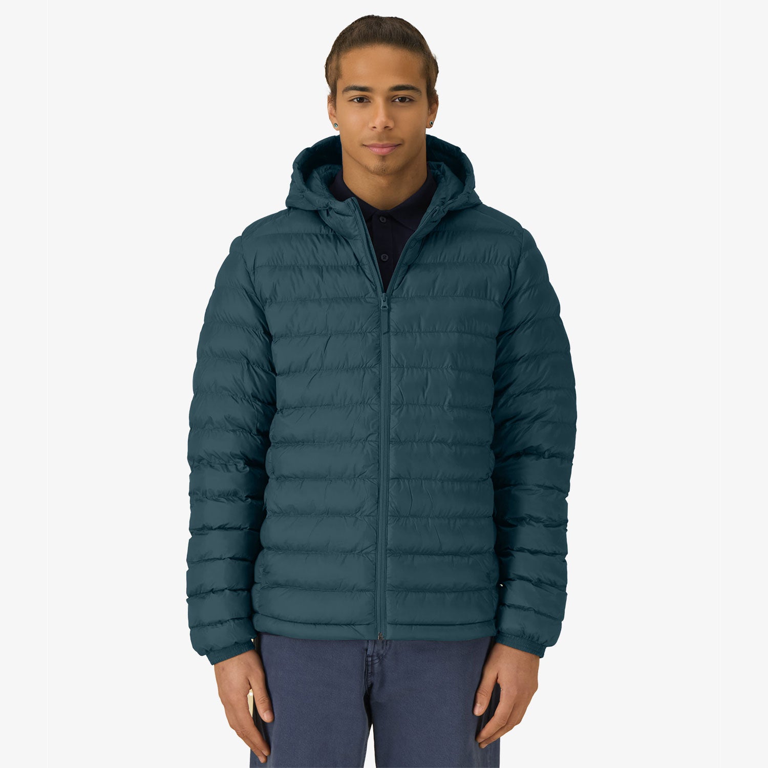 Leichte Herrenjacke mit Kapuze