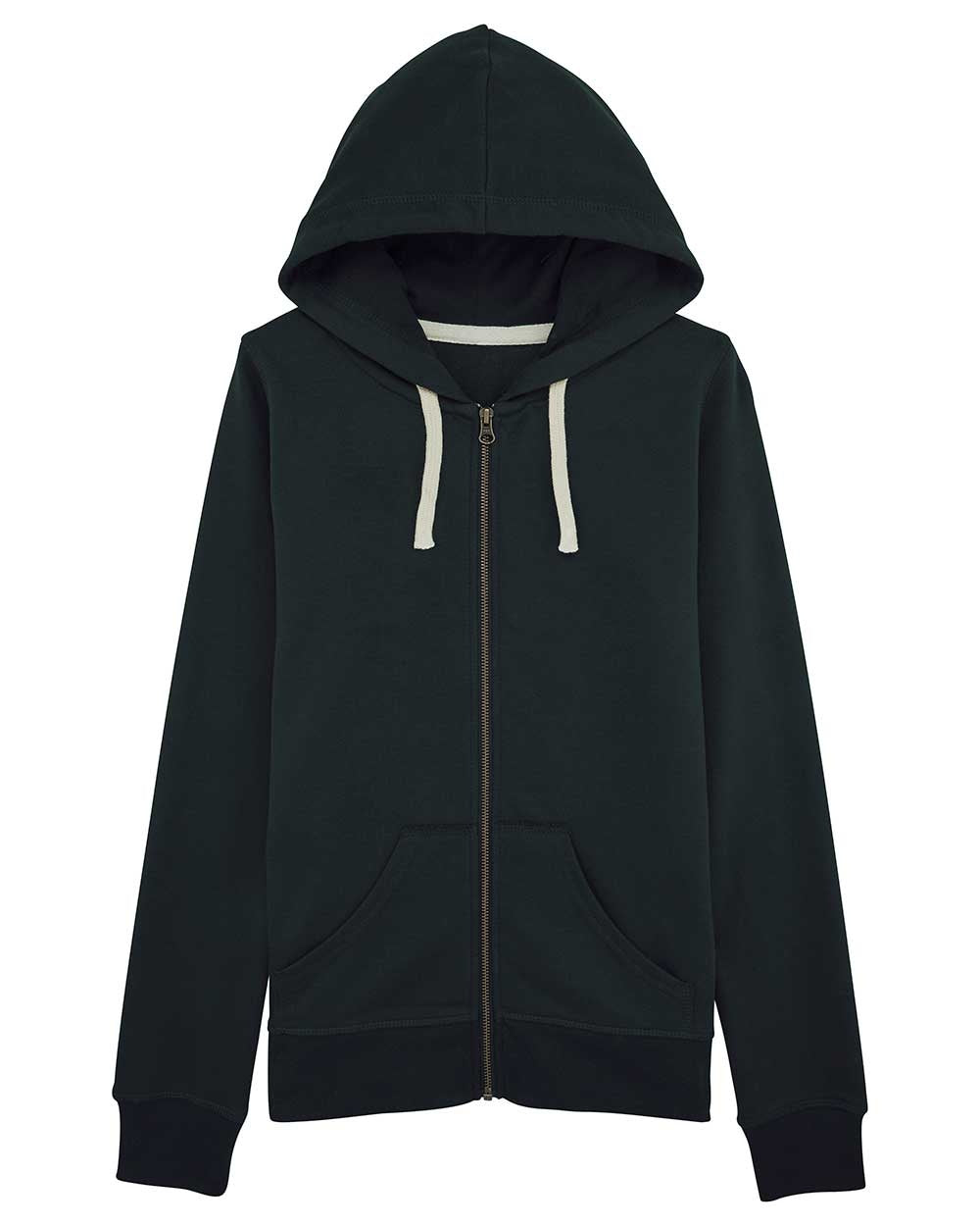 Kapuzenjacke-Biobaumwolle_Black_DHB-1100-Packshot_Front_Main_0