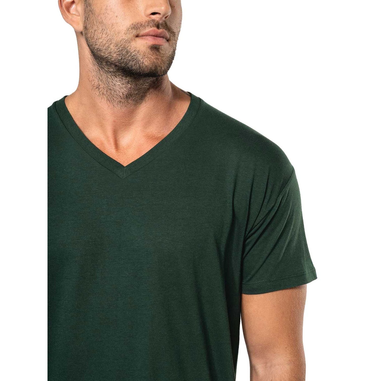 Basic Herren T-Shirt mit V-Ausschnitt aus Bio-Baumwolle