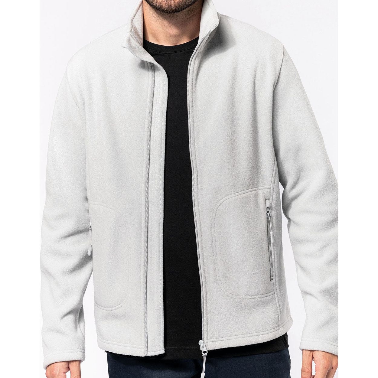 Model01-Unisex-Fleecejacke-Bodywarmer-Jacke-Winterjacke-Herbstjacke-UEbergangsjacke-Fleece-Recyceltes-Polyester-Nachhaltig-Recycelt-XS-bis-5XL