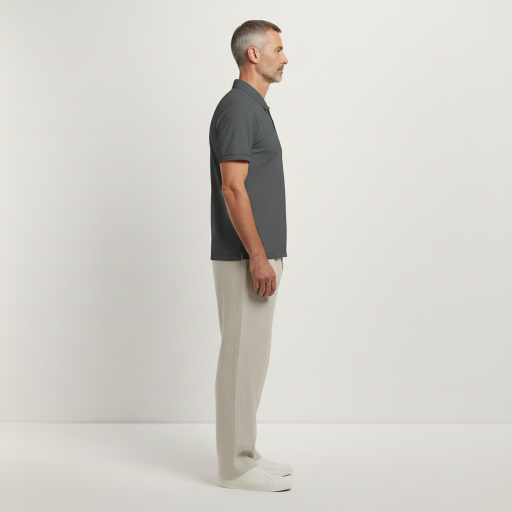 Herren Piqué-Poloshirt Midweight