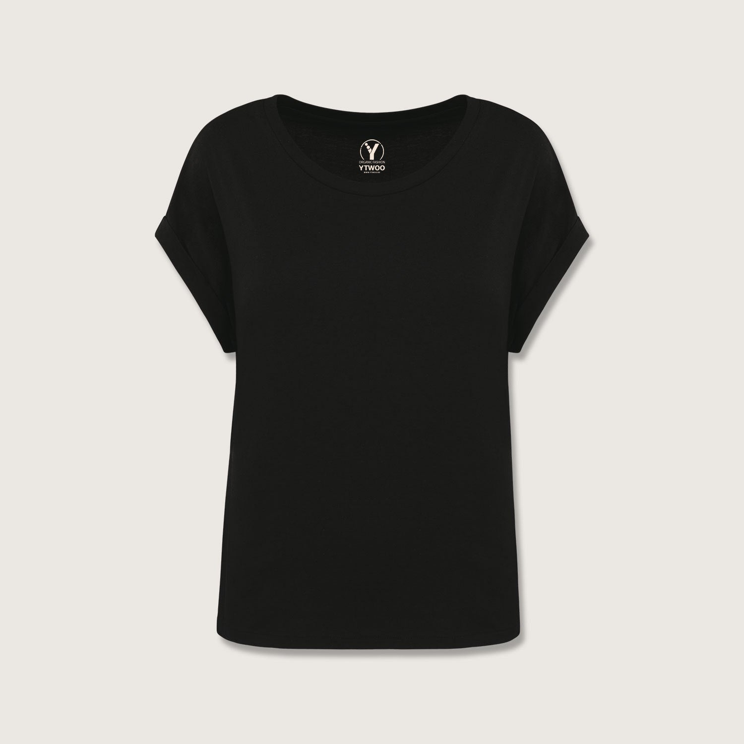 Damen T-Shirt mit Reversärmeln
