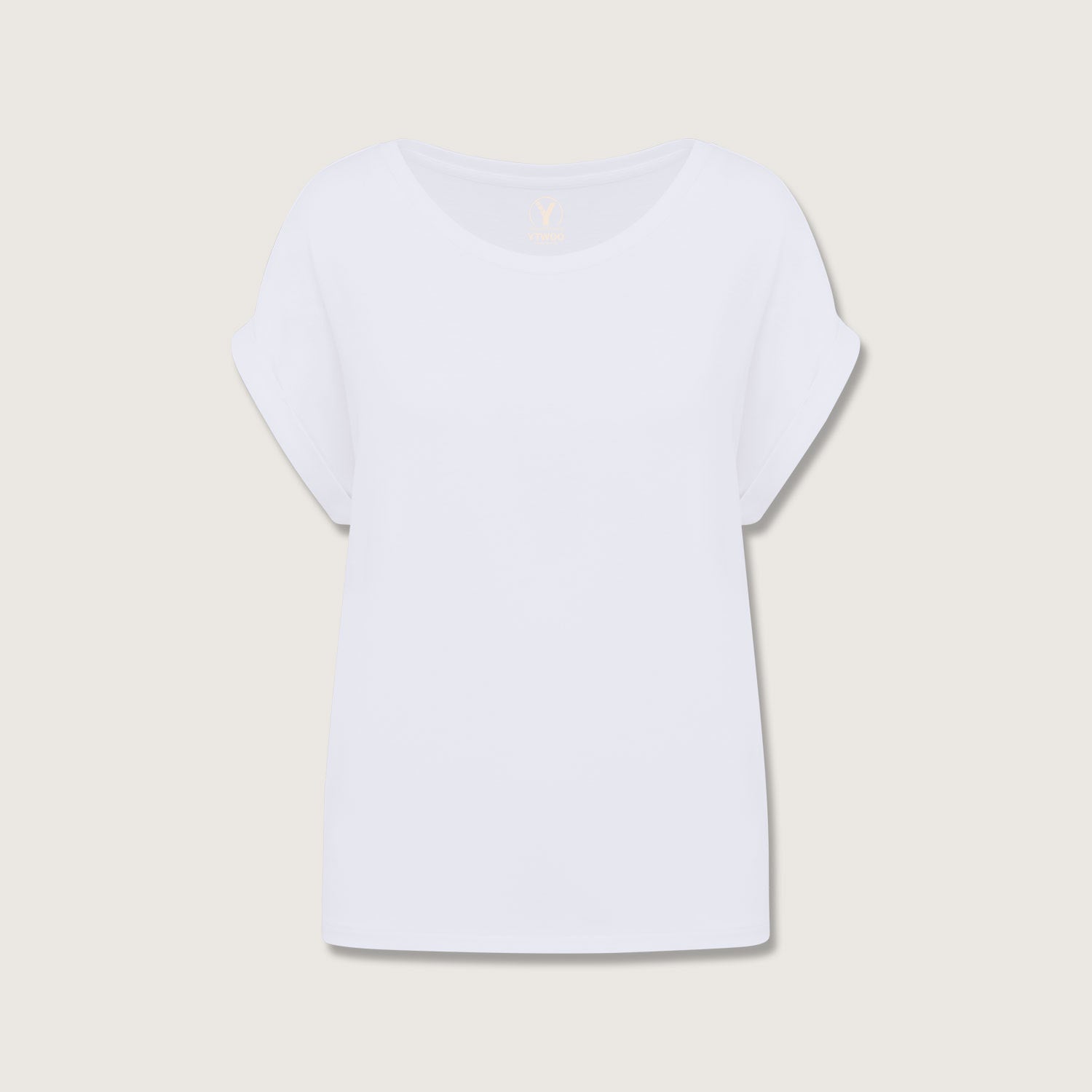 Damen T-Shirt mit Reversärmeln
