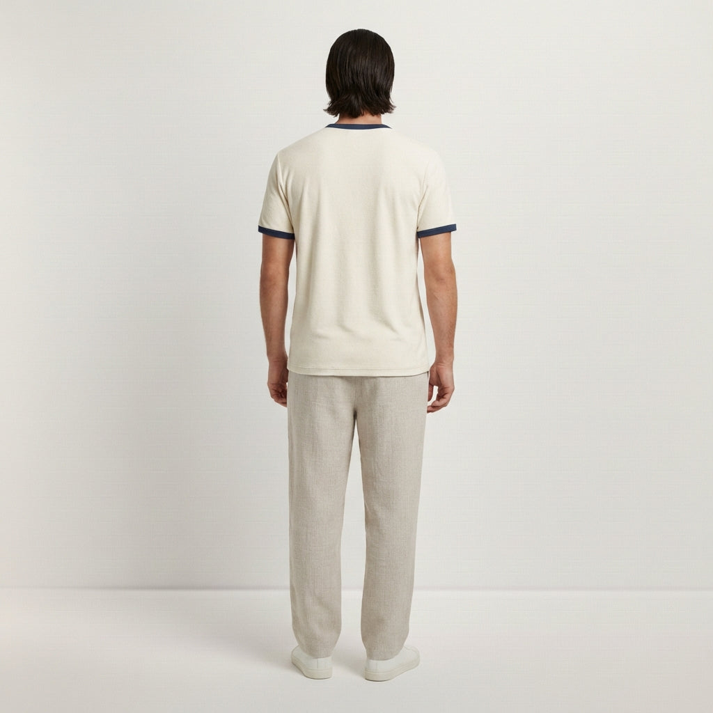 Vintage Ringer-T-Shirt Herren