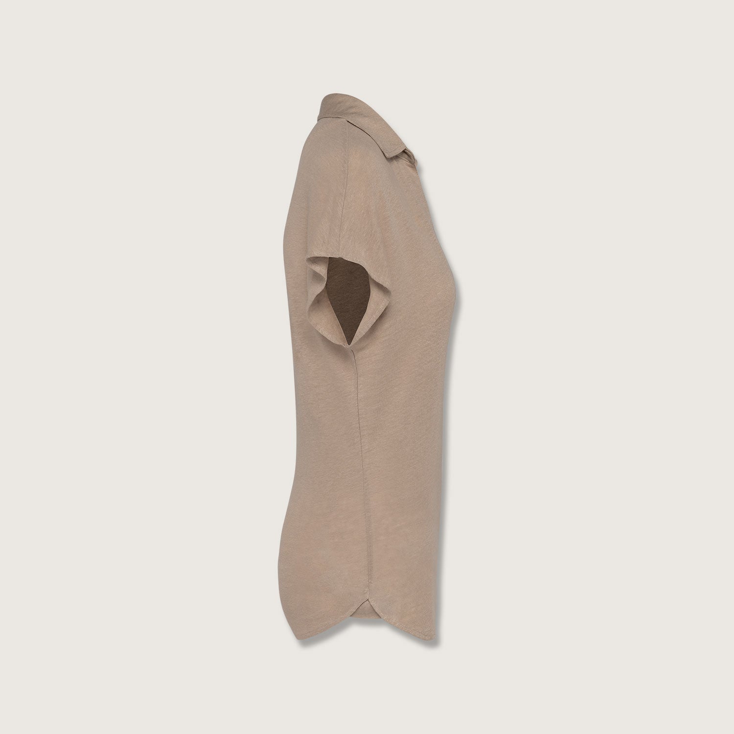 Exklusives Damen Polohemd aus 100% Leinen