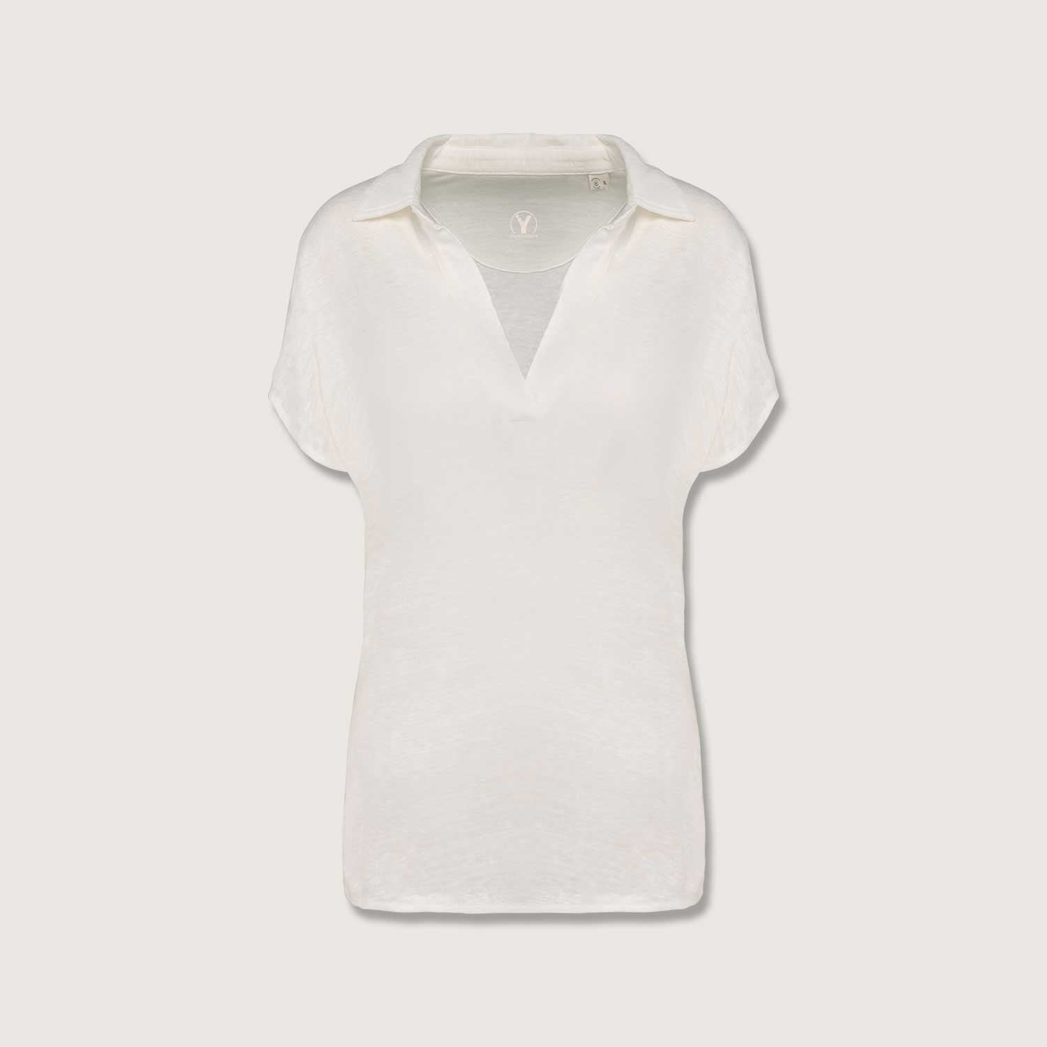 Exklusives Damen Polohemd aus 100% Leinen