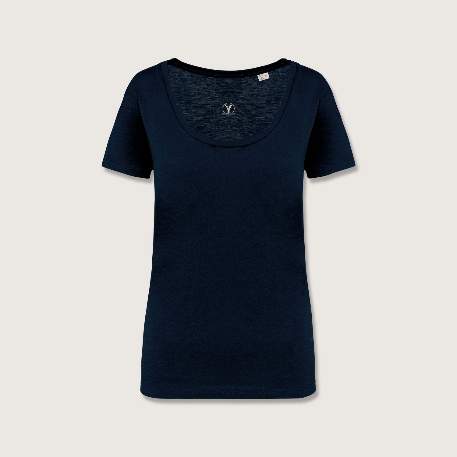 Damen-T-Shirt mt Slub Optik aus 100% Bio-Baumwolle