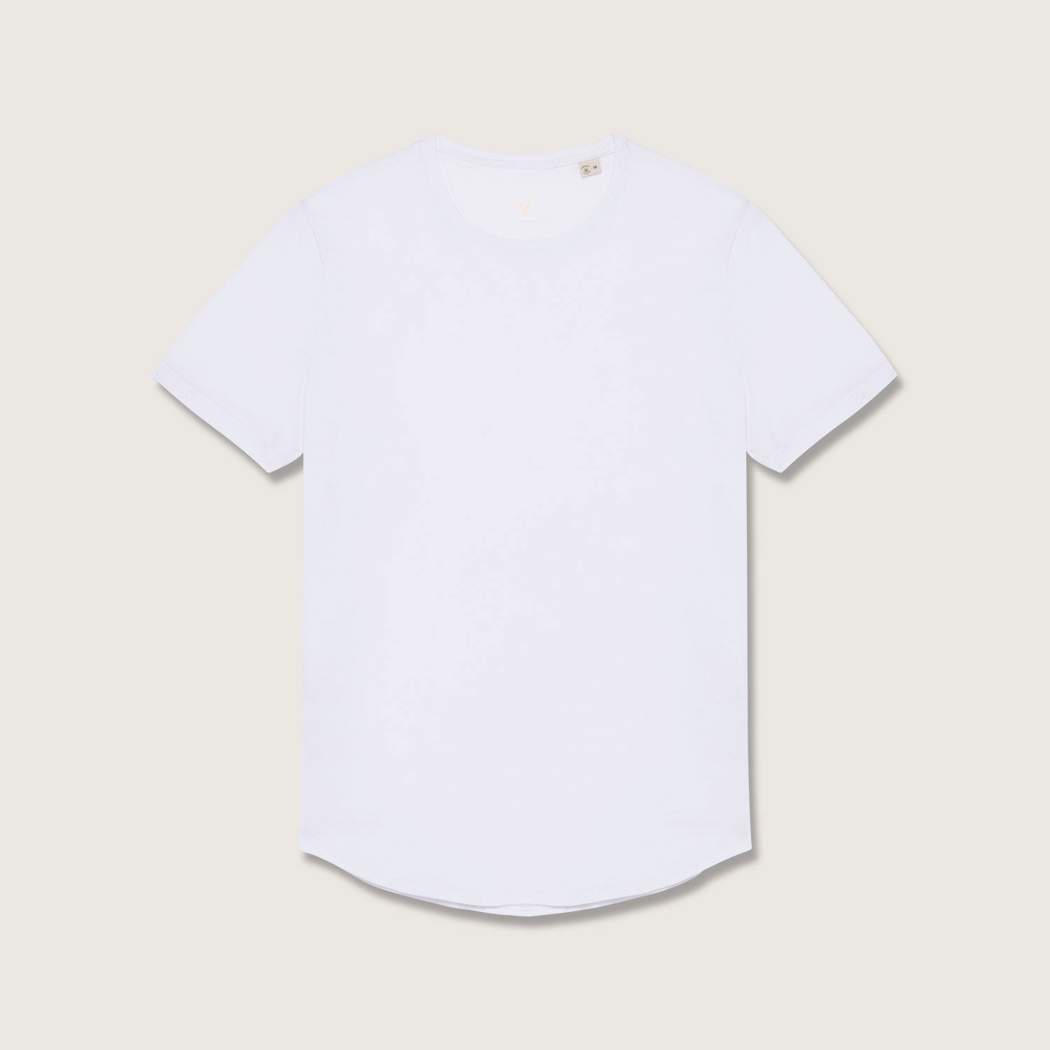 Herren-T-Shirt abgerundetem Saum aus 100% nachhaltiger Bio-Baumwolle