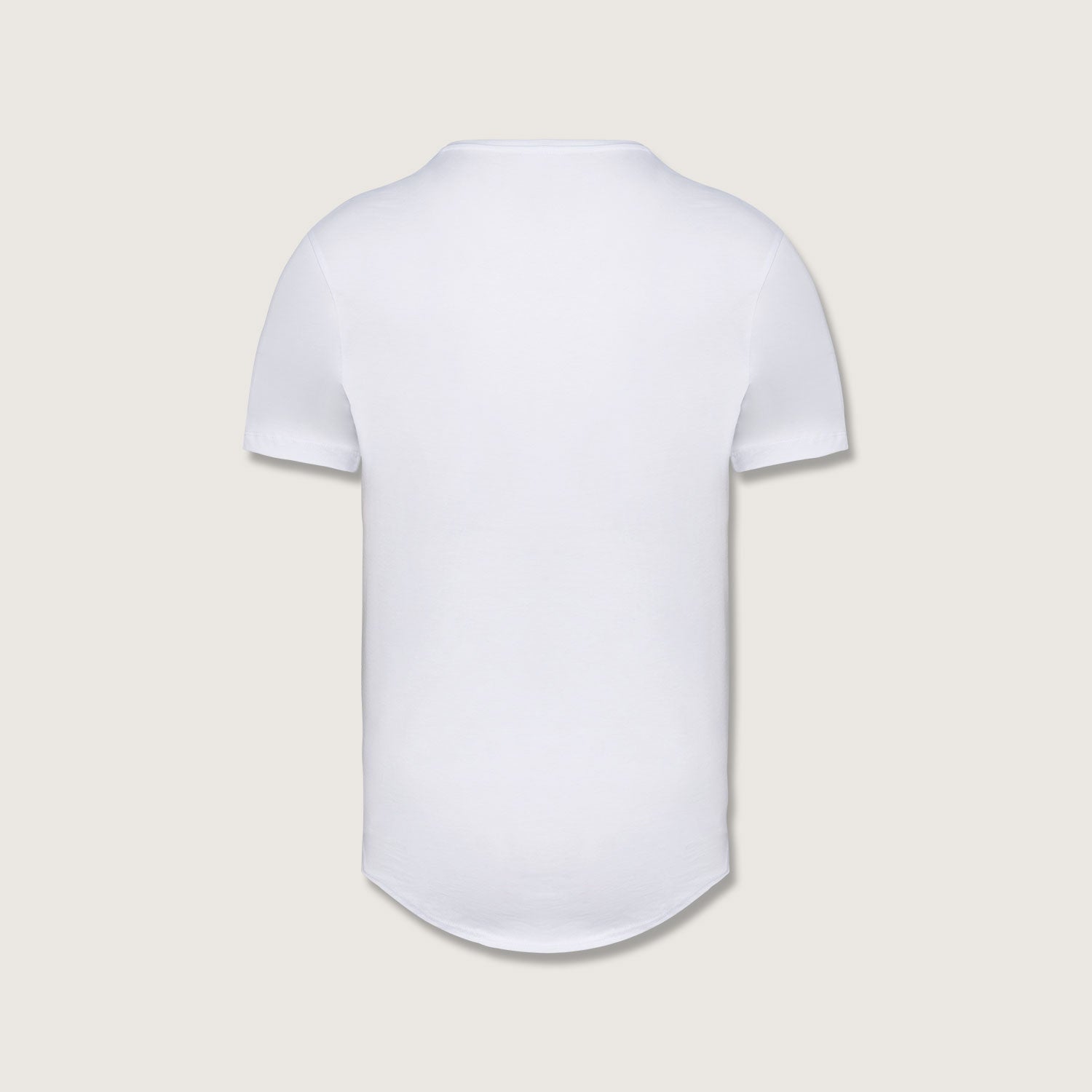 Herren-T-Shirt abgerundetem Saum aus 100% nachhaltiger Bio-Baumwolle