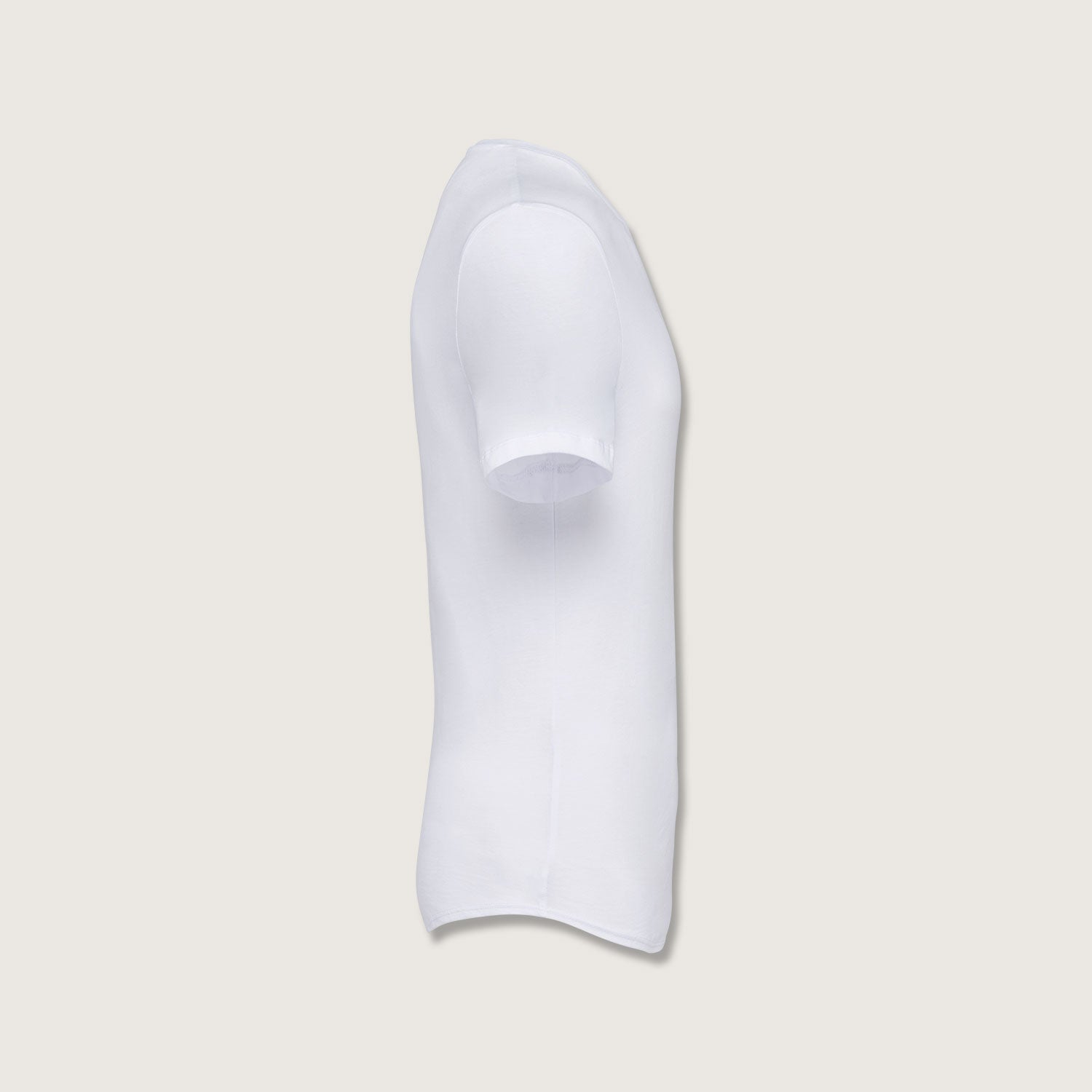 Herren-T-Shirt abgerundetem Saum aus 100% nachhaltiger Bio-Baumwolle