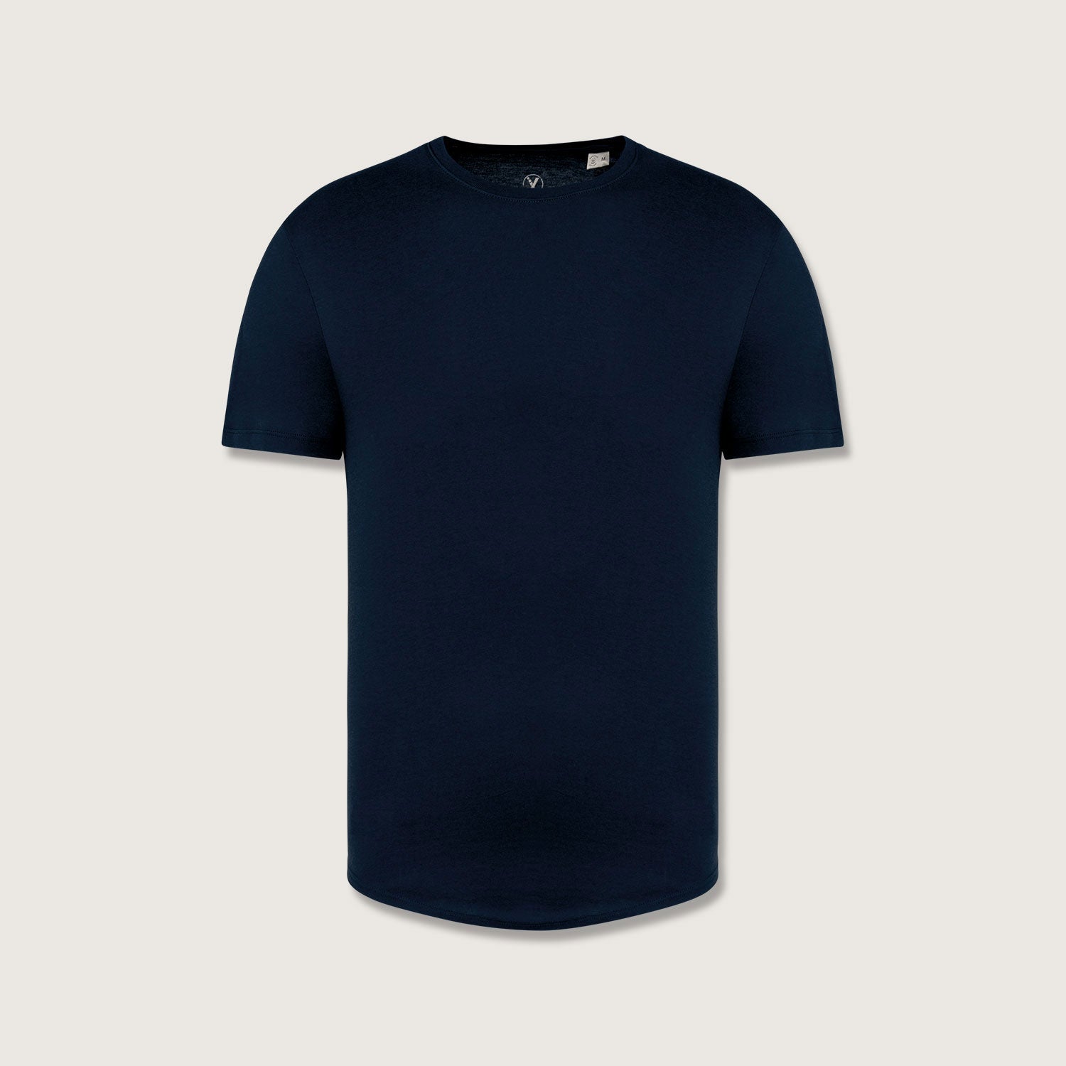 Herren-T-Shirt abgerundetem Saum aus 100% nachhaltiger Bio-Baumwolle