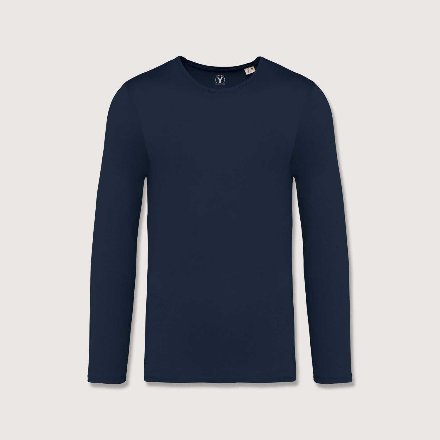 Ausgewaschenes Herren Langarmshirt aus Bio-Baumwolle - Made in Portugal