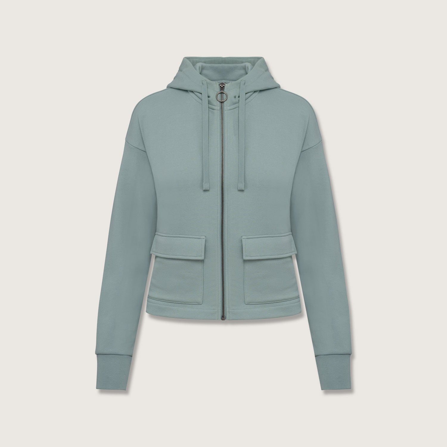 Green Comfort | Nachhaltige Damen Sweatjacke mit Bio-Baumwolle und recyceltem PET