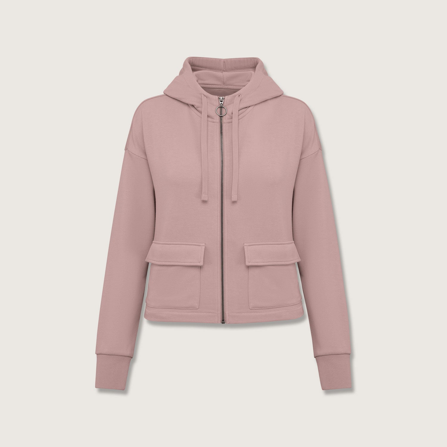 Green Comfort | Nachhaltige Damen Sweatjacke mit Bio-Baumwolle und recyceltem PET