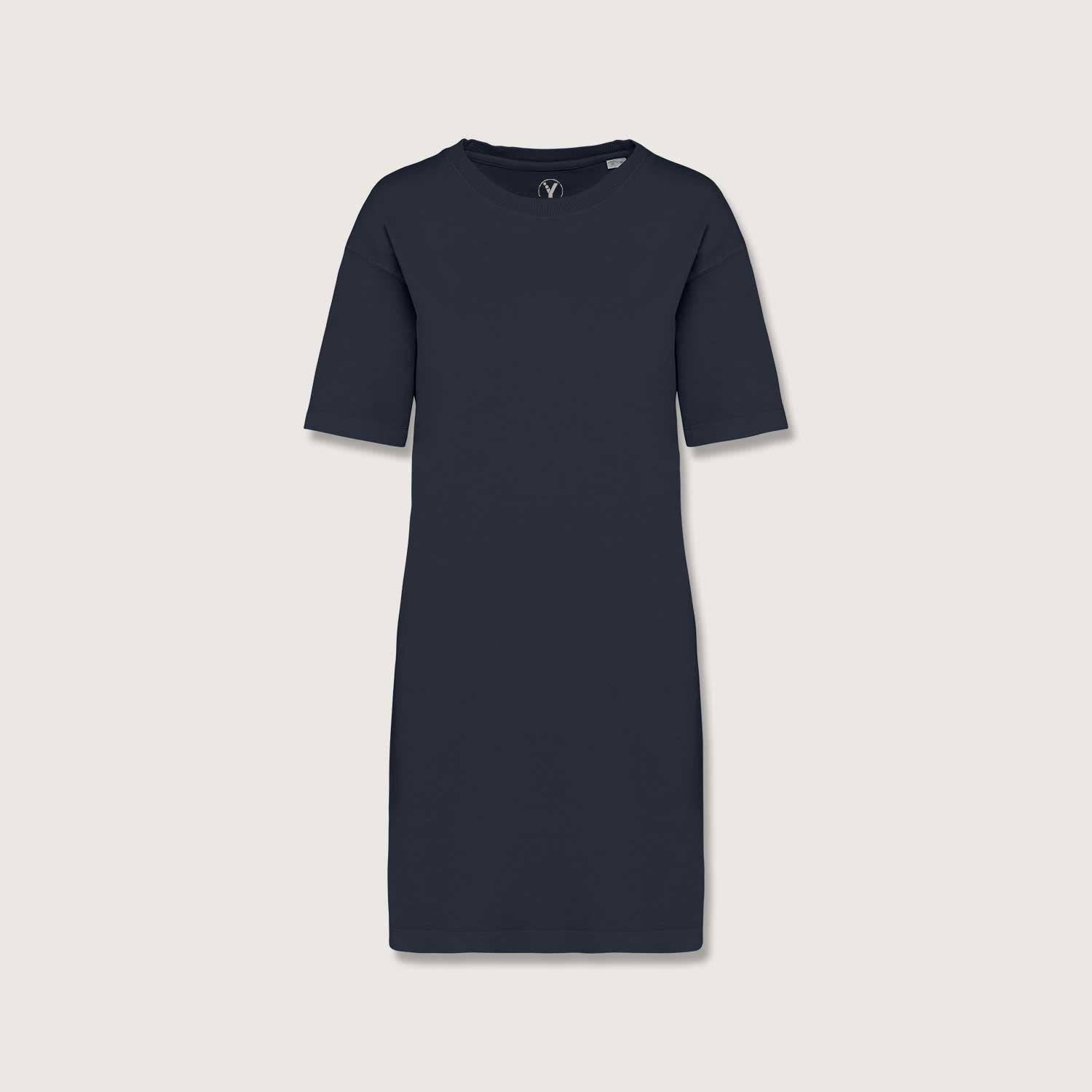 Ausgewaschenes Damen T-Shirt Kleid aus 100% Bio-Baumwolle