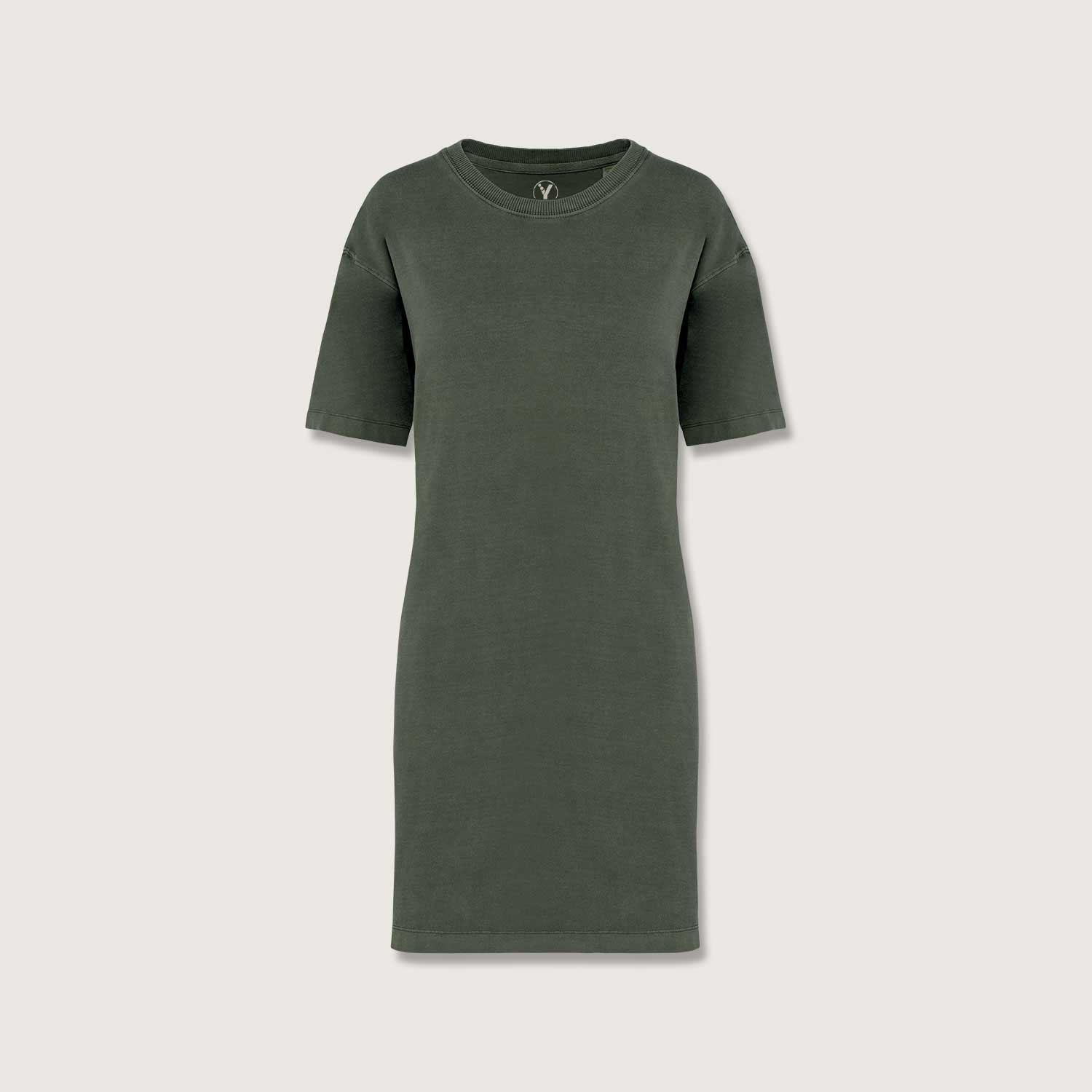 Ausgewaschenes Damen T-Shirt Kleid aus 100% Bio-Baumwolle