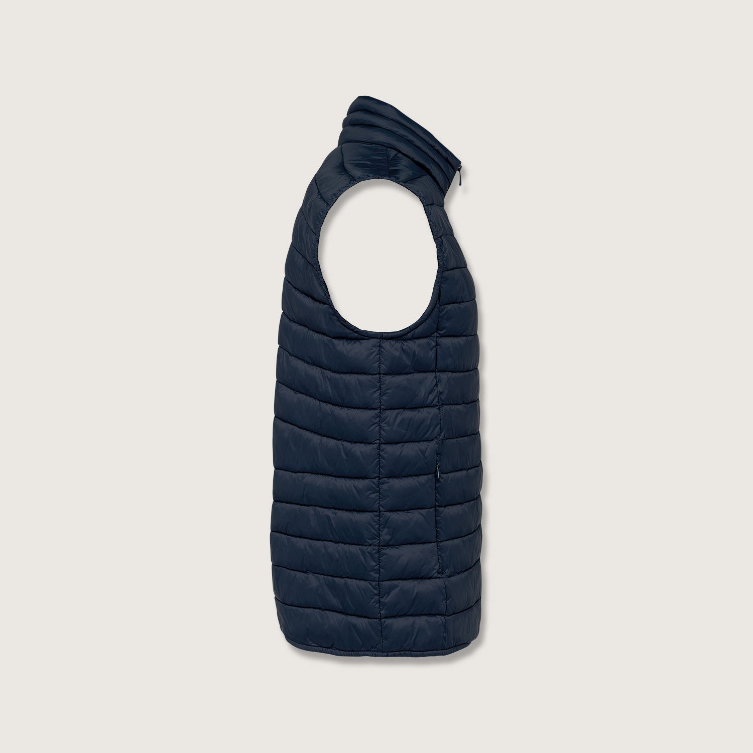 Recycelte Herren Weste Bodywarmer leicht aus 100 % recyceltem Polyamid