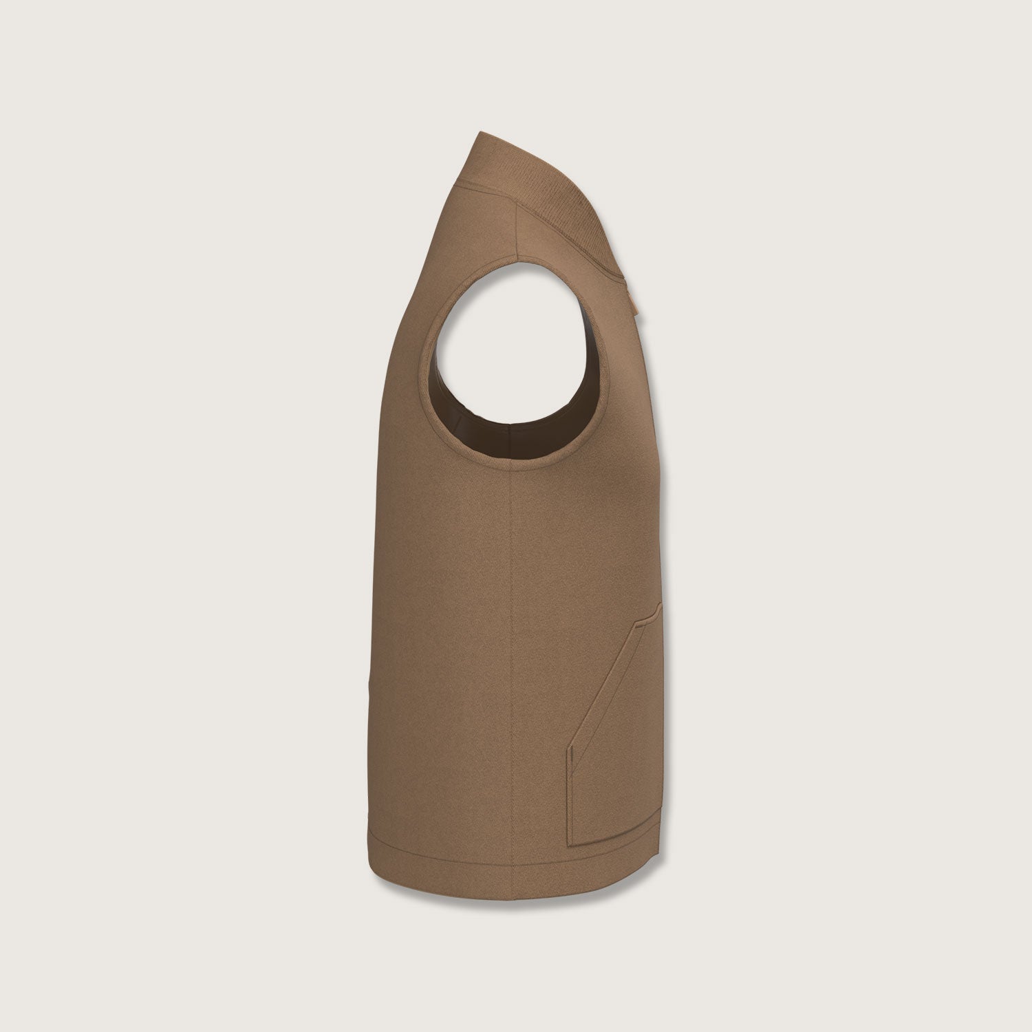 Unisex-Bodywarmer mit Teddykragen