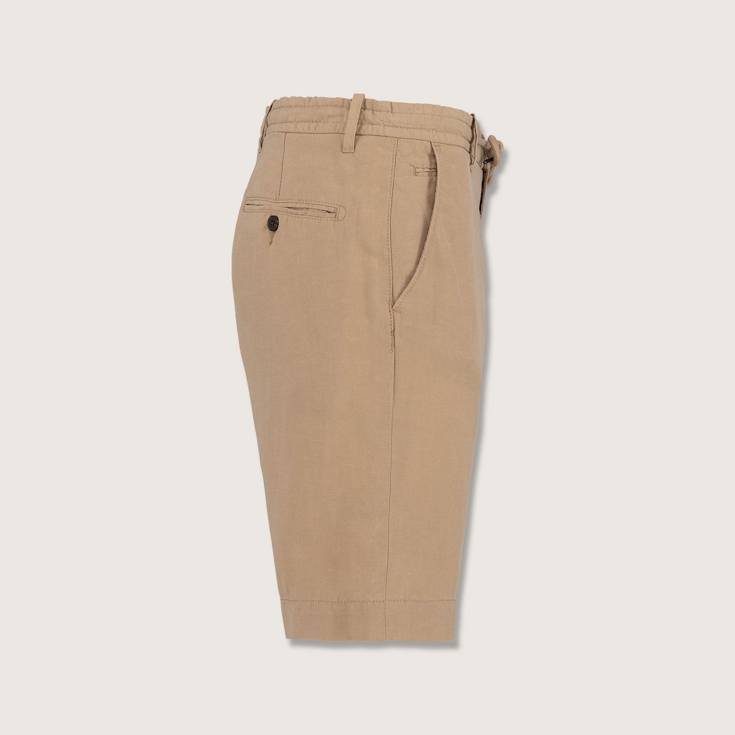 Herren Bermuda-Shorts Straight Fit aus Nachhaltigen Lyocellfasern und Leinen