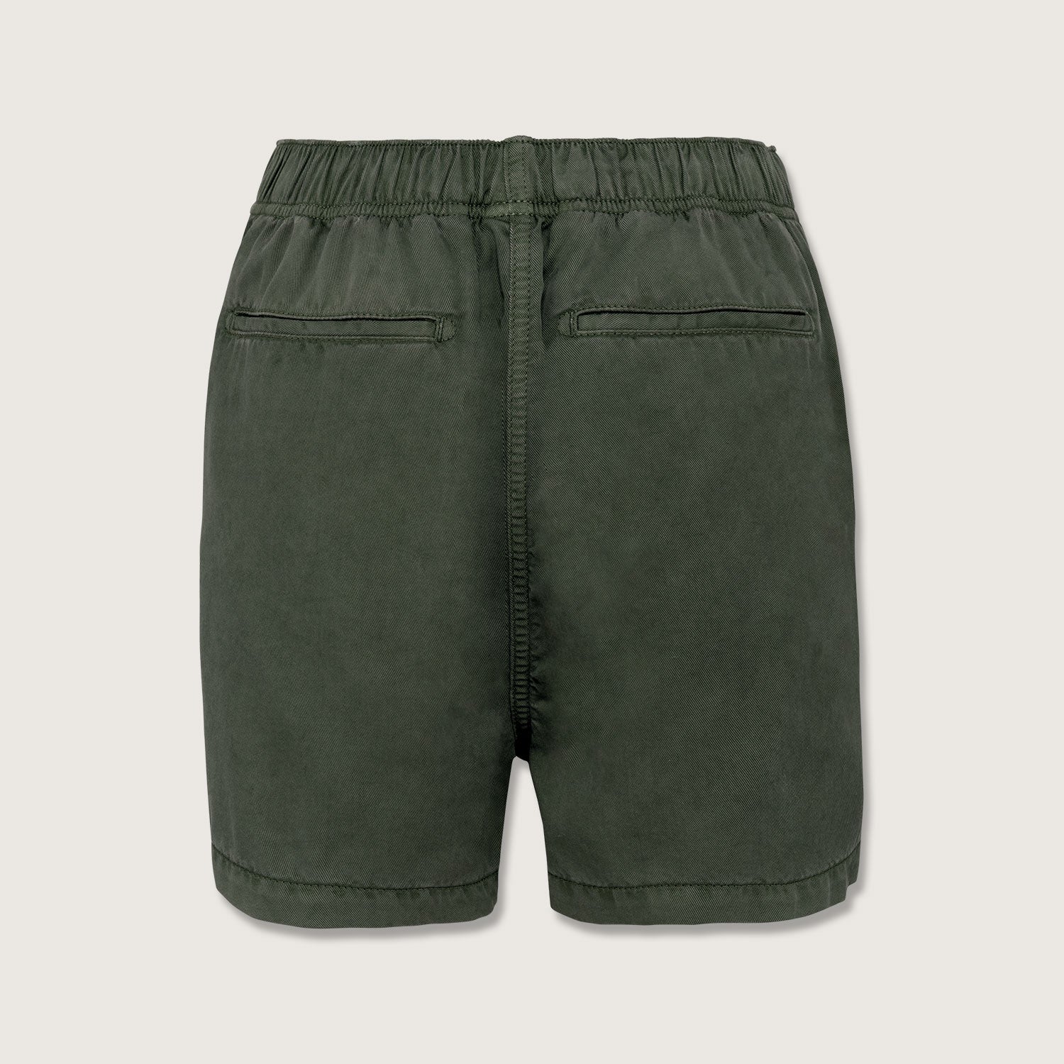 Damenshorts mit Paperbag Bund aus 100% Nachhaltigen Lyocellfasern 195 g/m²