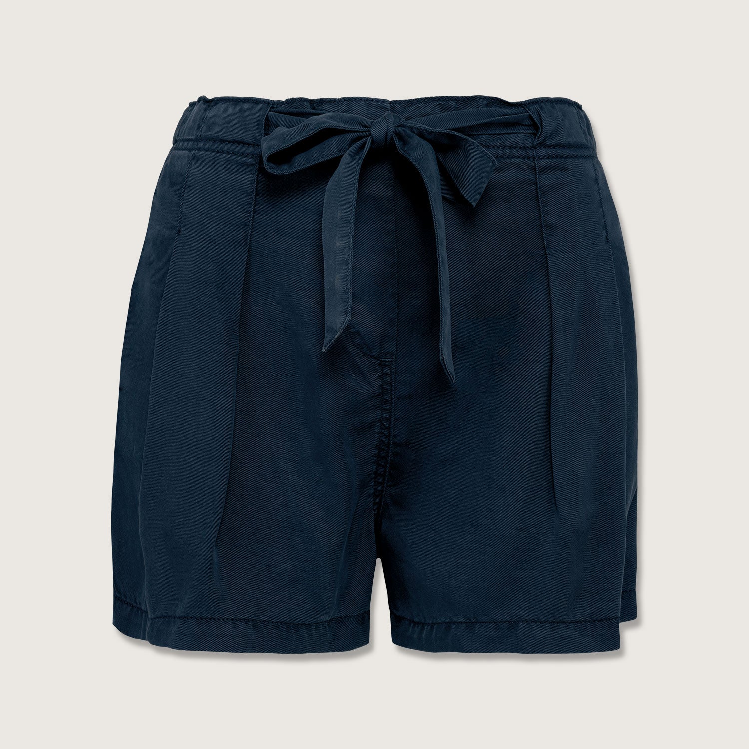 Damenshorts mit Paperbag Bund aus 100% Nachhaltigen Lyocellfasern 195 g/m²