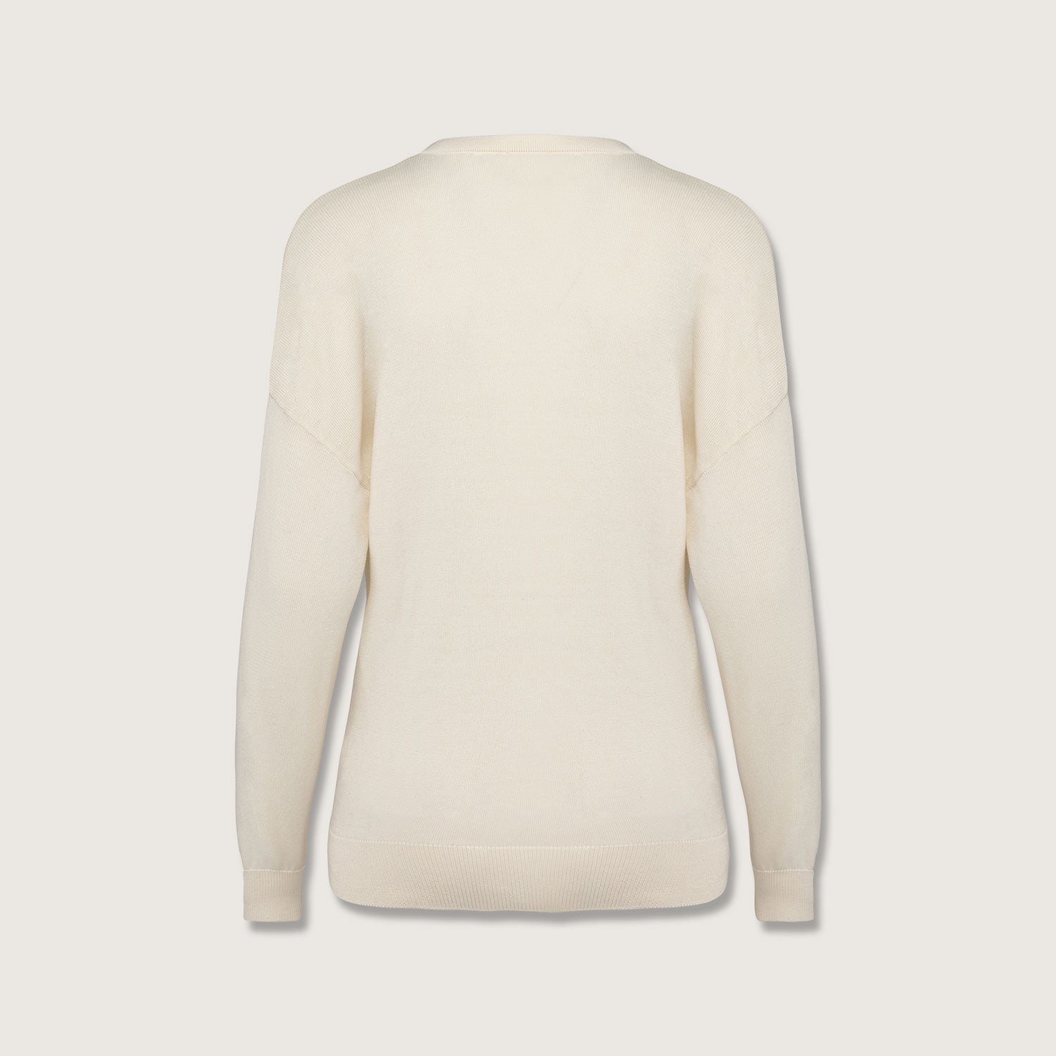 Damenpullover mit V-Ausschnitt aus Bio-Baumwolle und Lyocell TENCEL