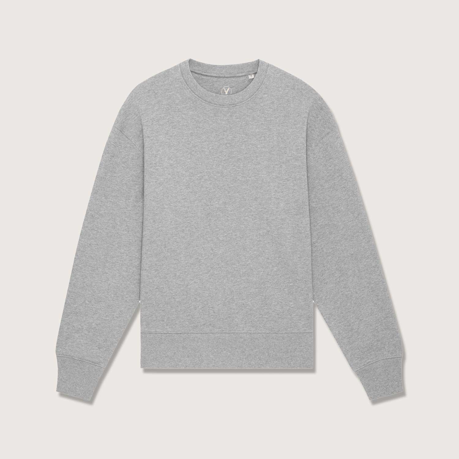 Dicker lässiger Sweater aus schwerer 100% Bio-Baumwolle