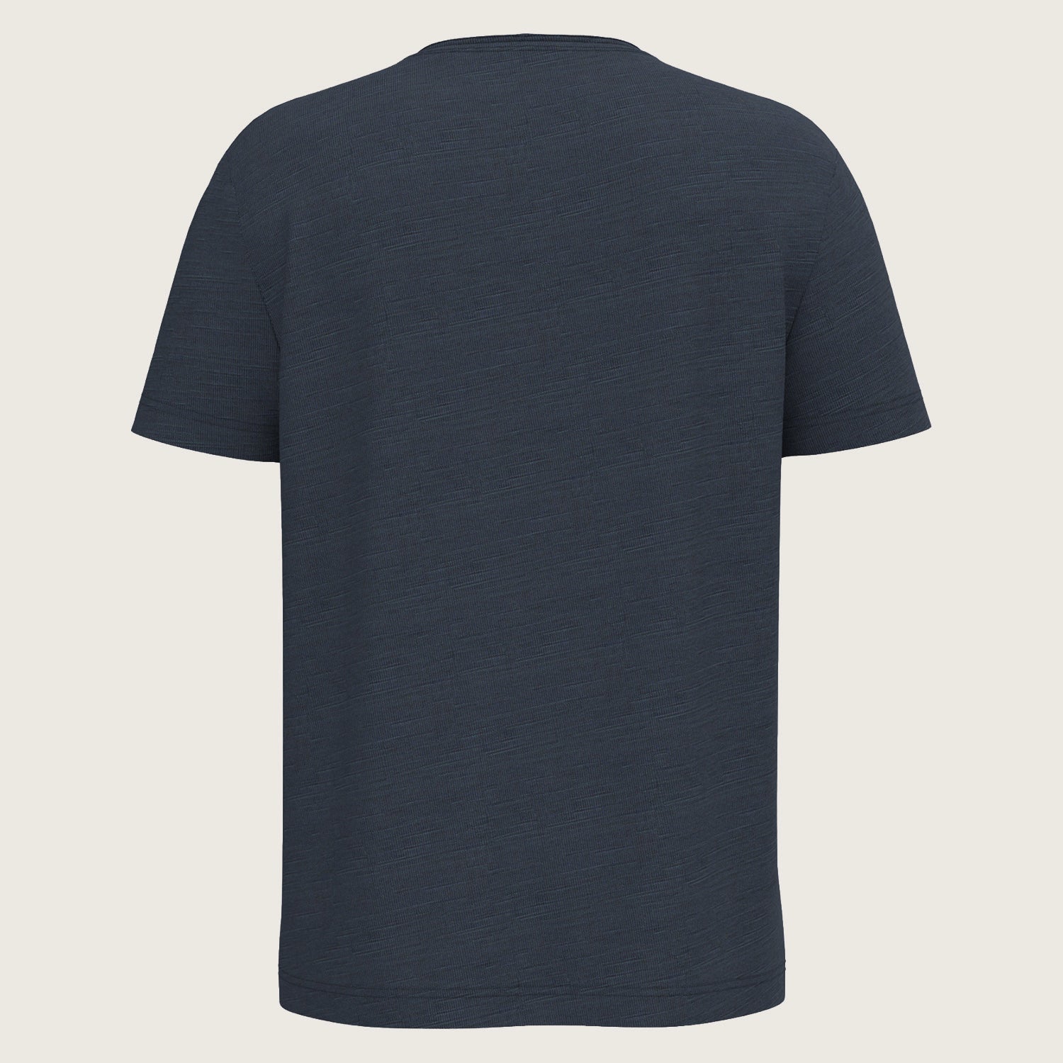 Herren Slub T-Shirt V-Auschnitt