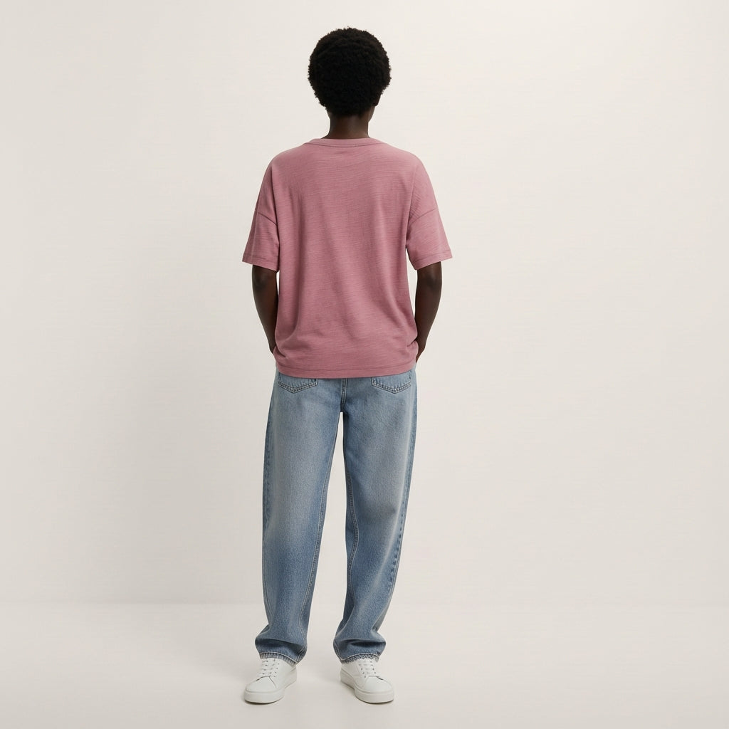 Oversized Slub T-Shirt Mid-Light