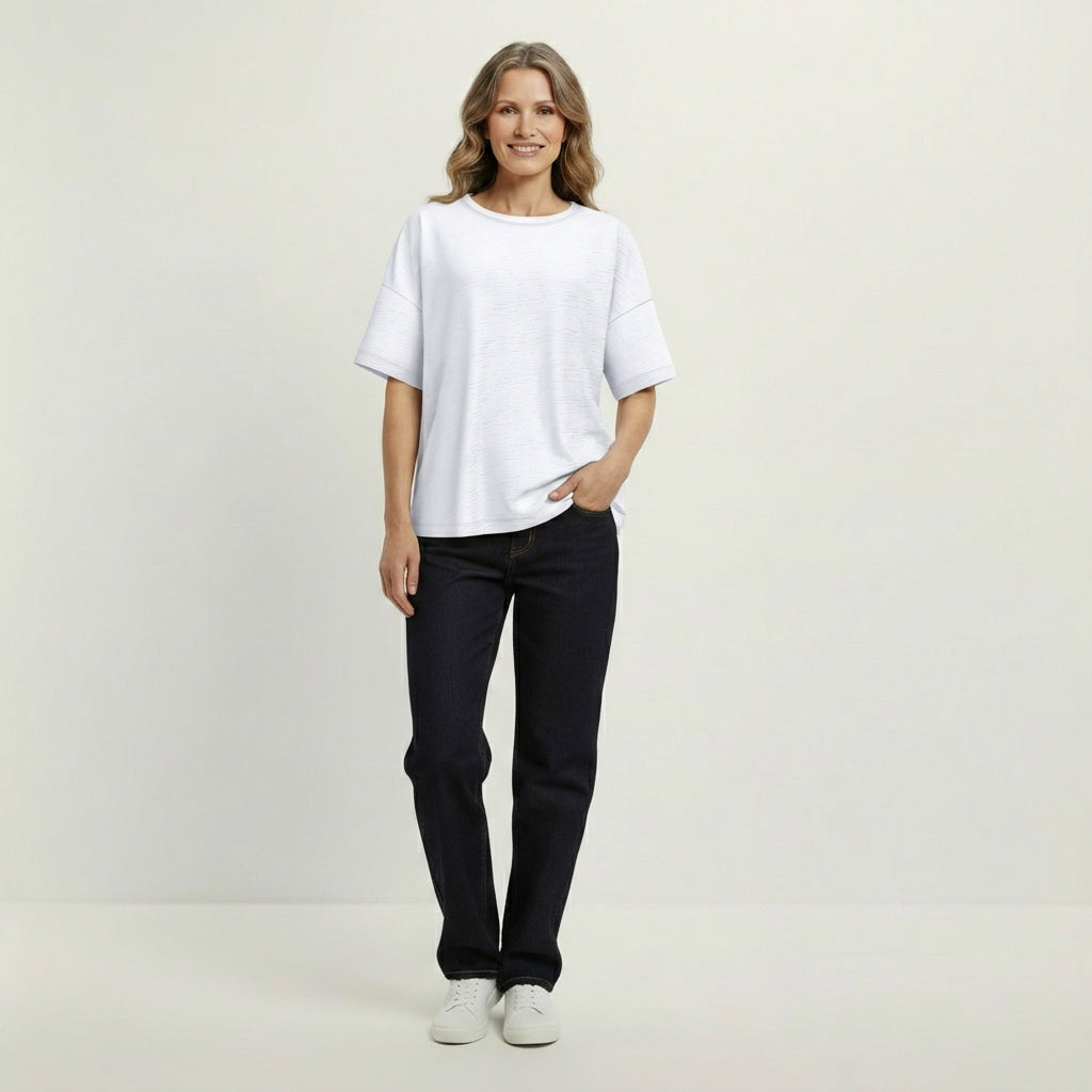 Oversized Slub T-Shirt Mid-Light