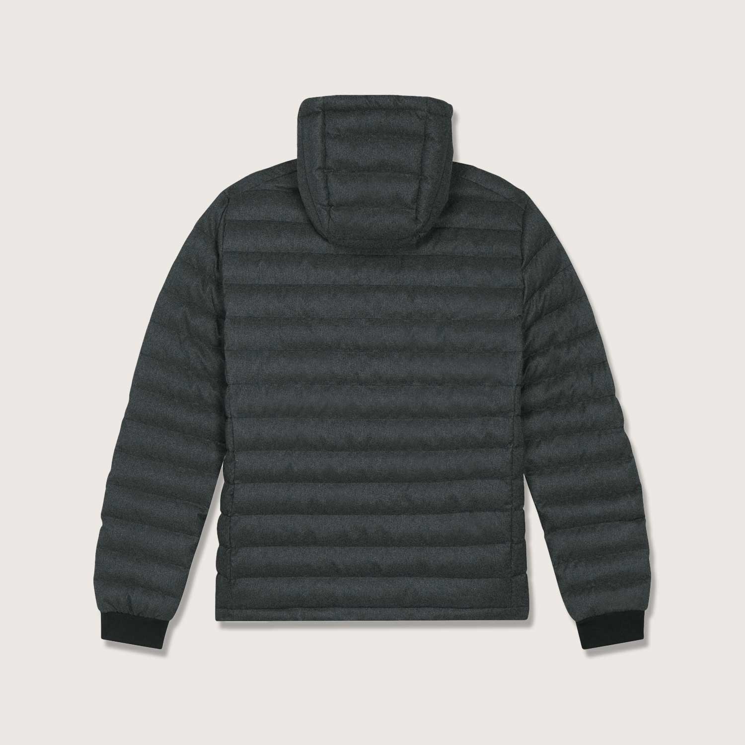 Herren Steppjacke im Woll-Look | komplett aus recycelten Materialen gefertigt