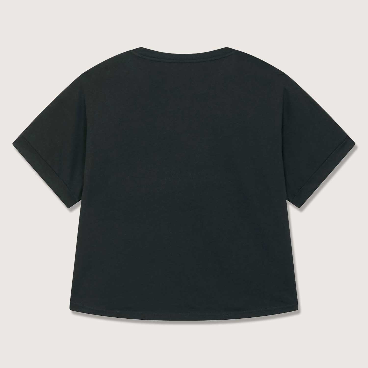 Damen T-Shirt Oversize | mit einteiligen und umgekrempelten Ärmeln