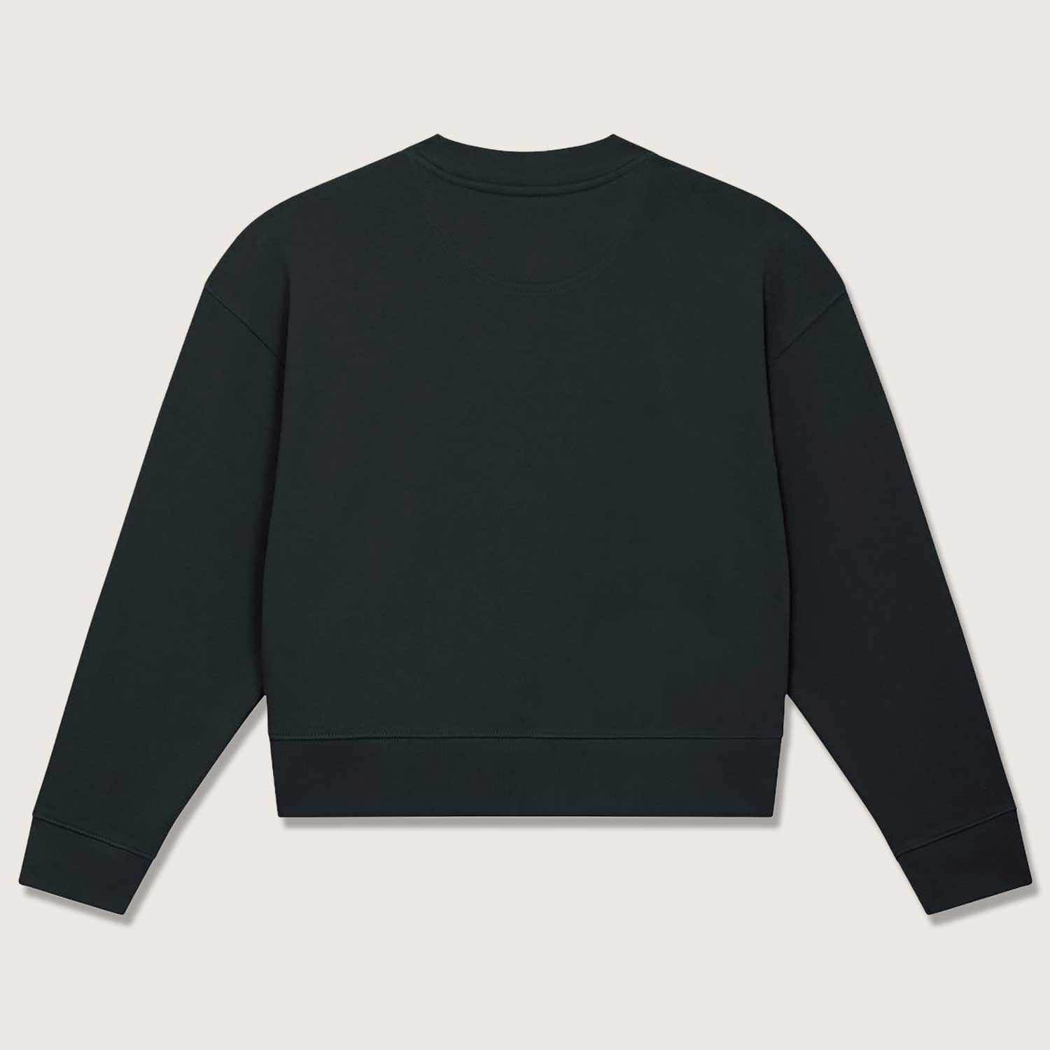 Kurz geschnittener Damen Bio Pullver, Frauen Sweatshirt aus 100% Baumwolle (Bio)