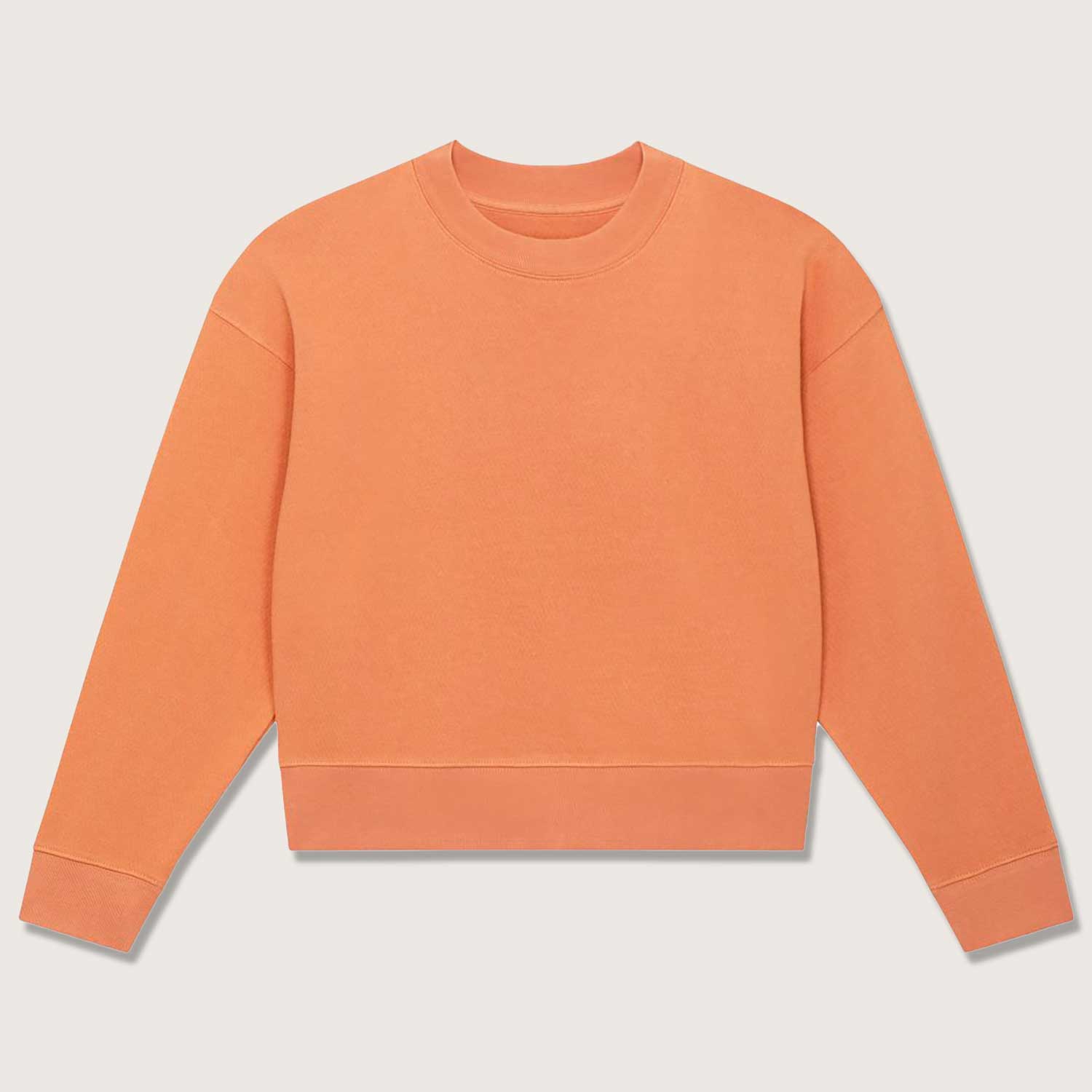 Kurz geschnittener Damen Bio Pullver, Frauen Sweatshirt aus 100% Baumwolle (Bio)