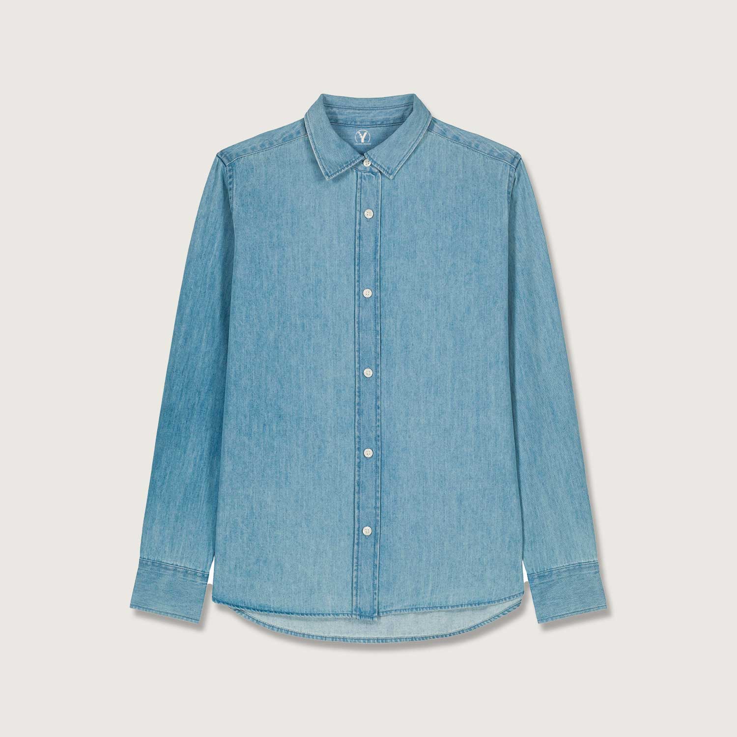 Damen-Jeansbluse aus Bio-Baumwolle