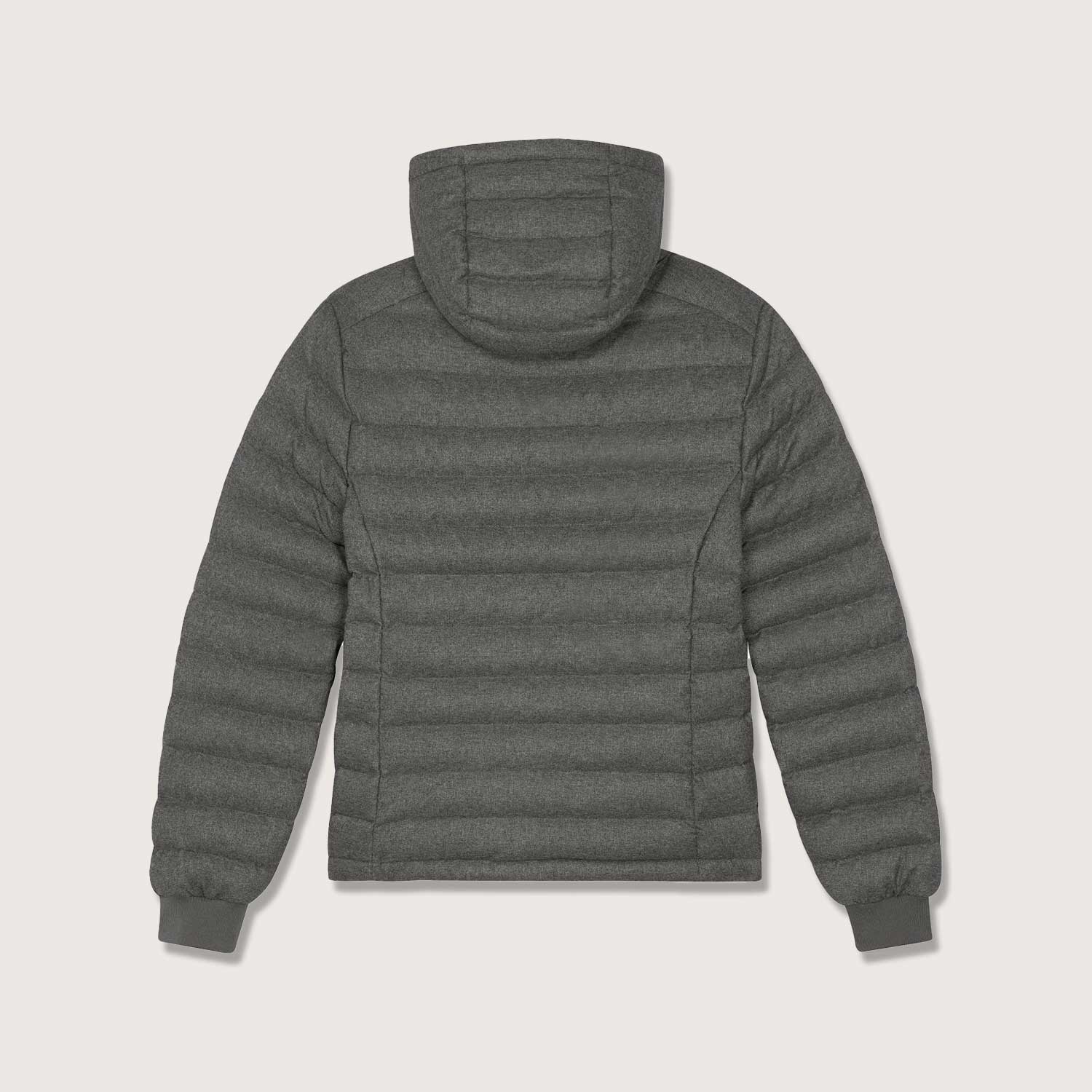 Damen Steppjacke im Woll-Look | komplett aus recycelten Materialen gefertigt